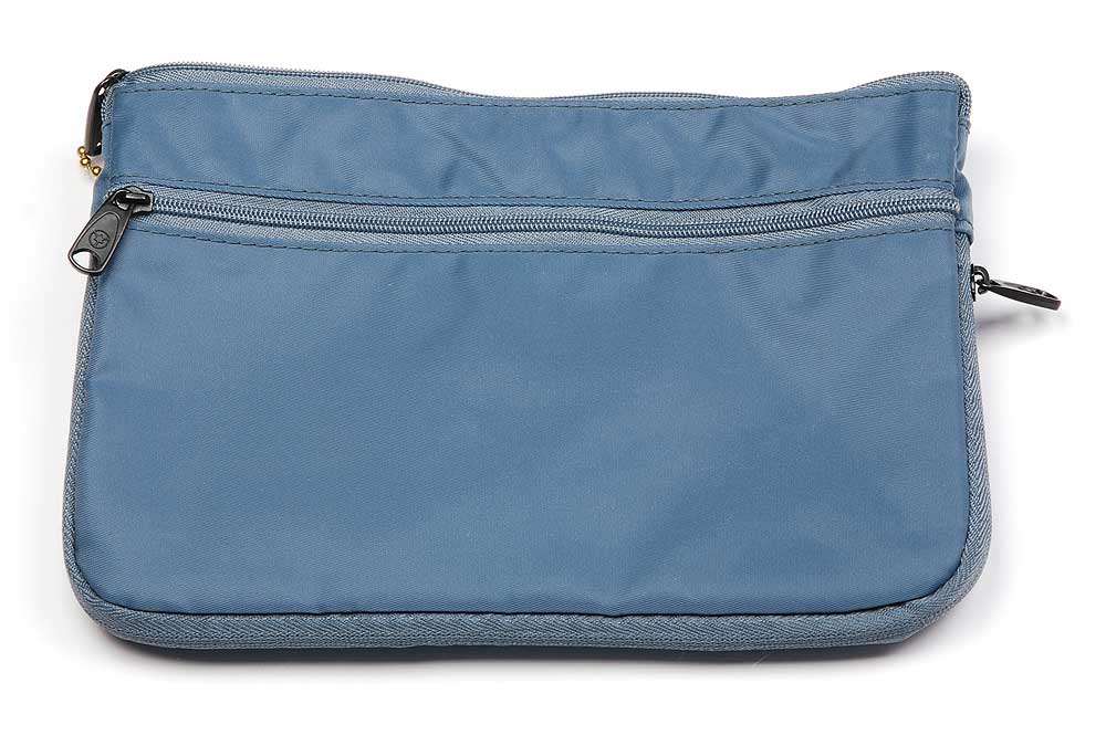 Two-compartment carry pouch included with the ASP legcuffs