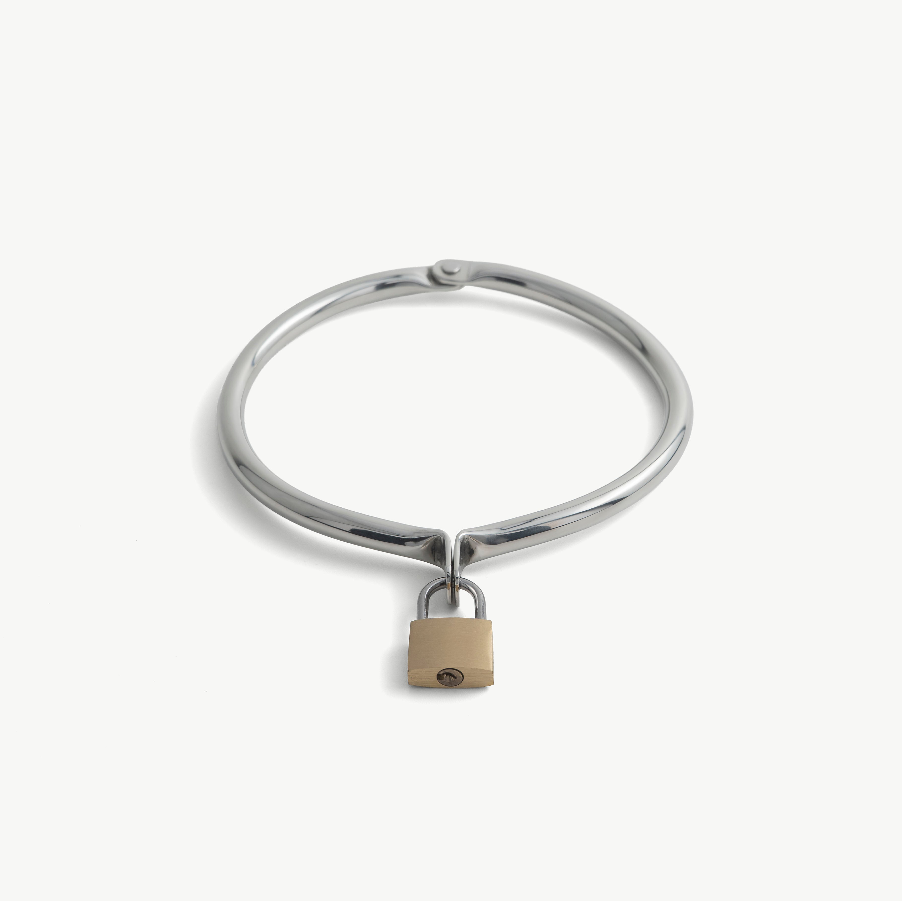 Day Collar - very light weight, with padlock (8mm thick)