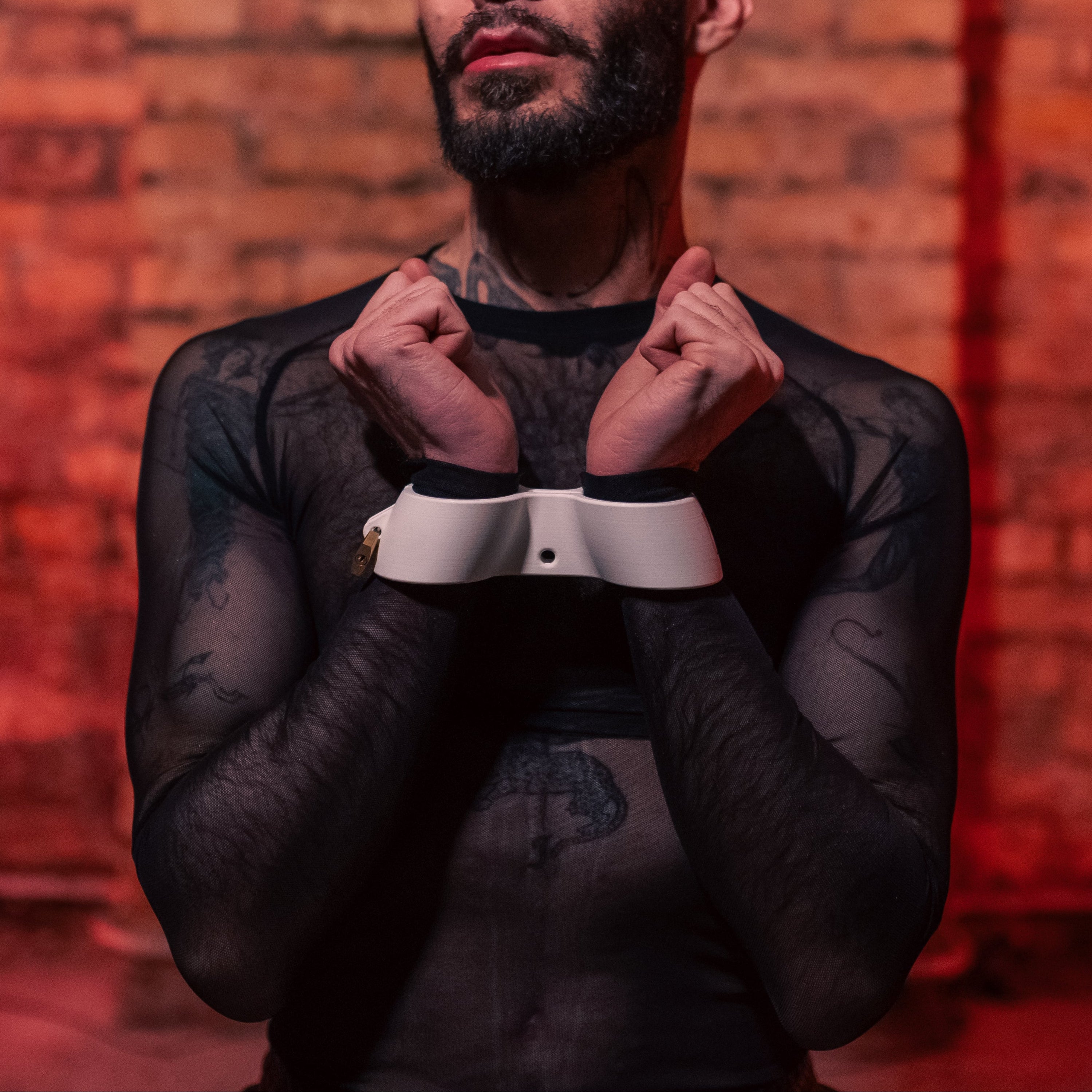 Octocuffs shown on a model