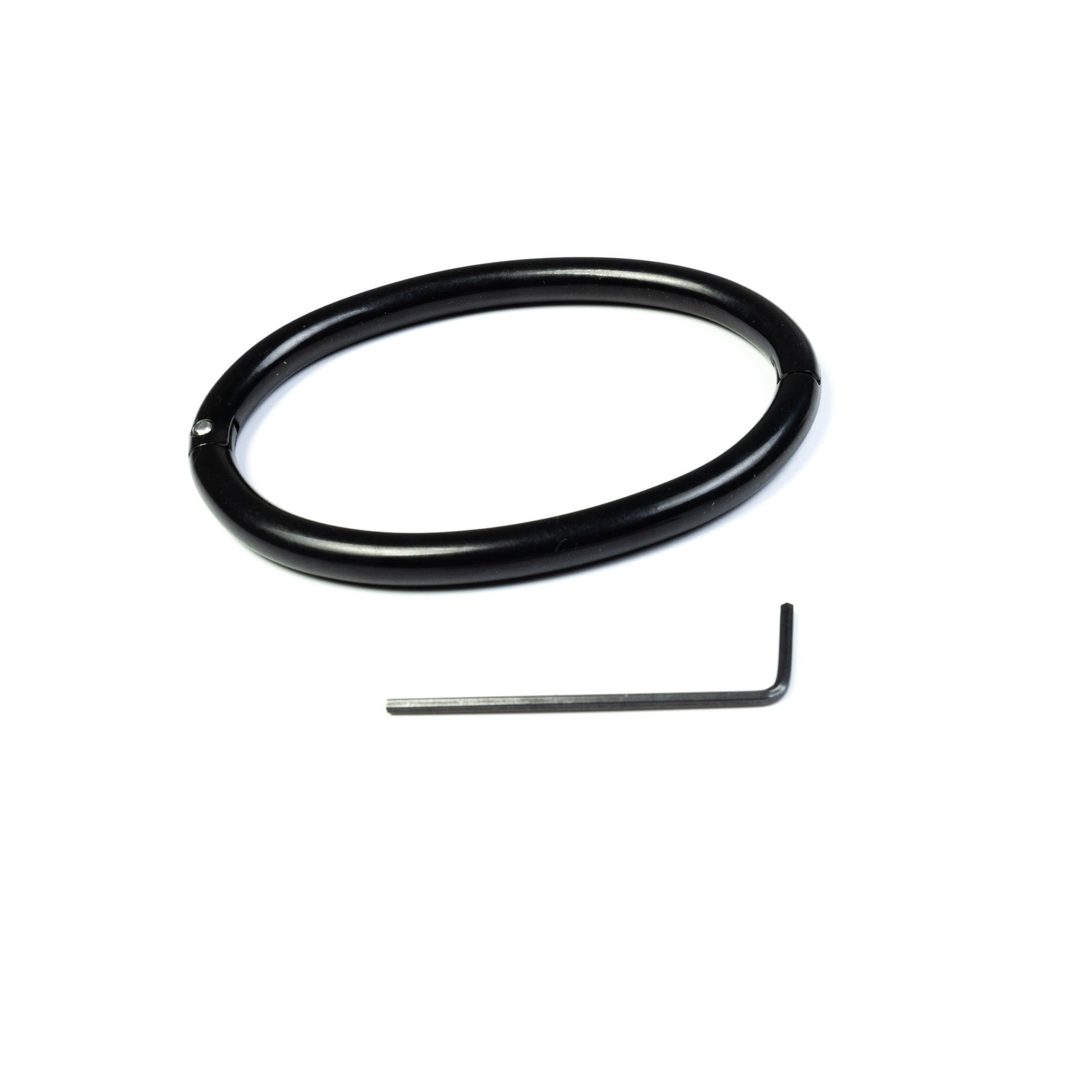 deSade® Ankle Bracelet - hidden hex lock (6mm thick, black)