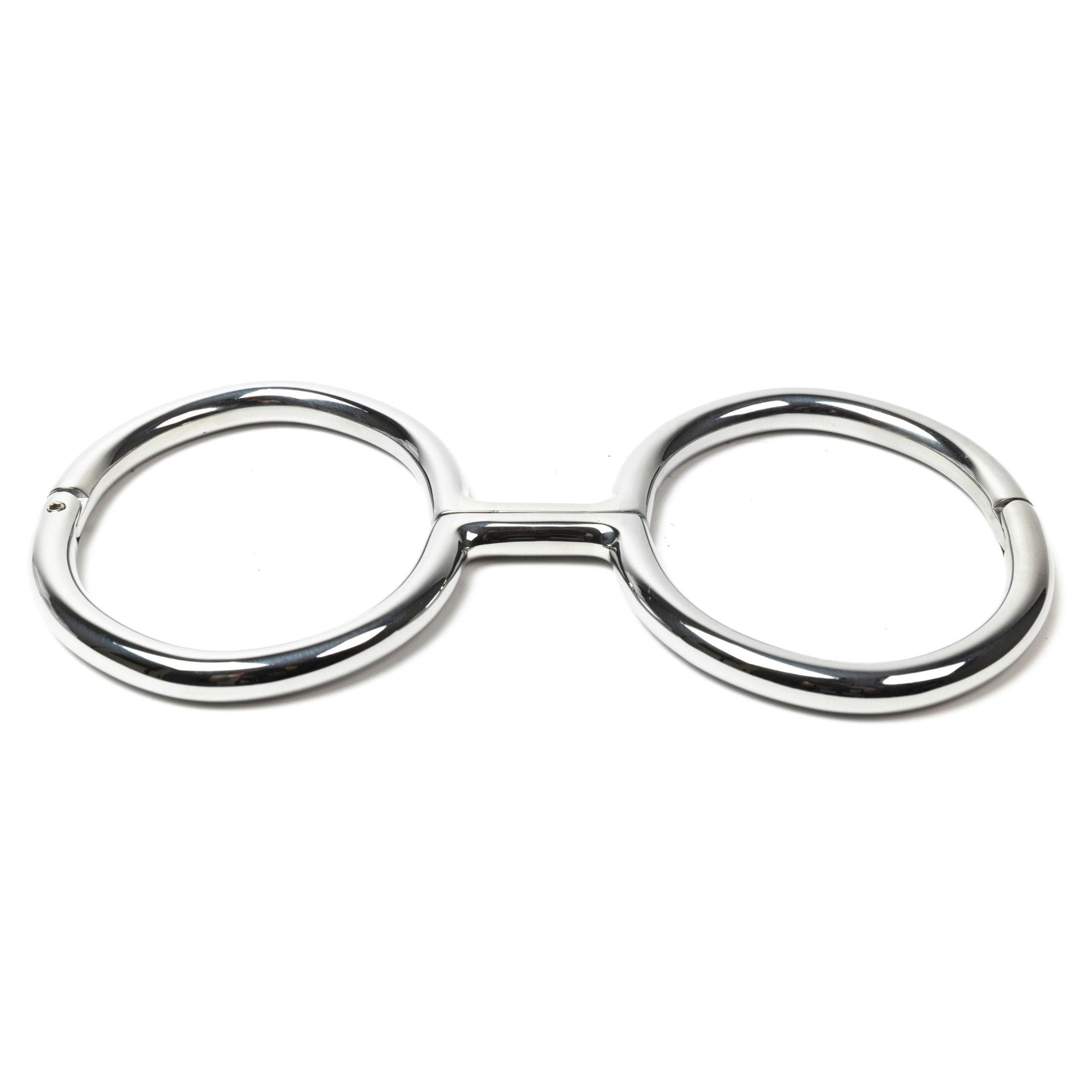 Legcuffs - polished steel, rigid