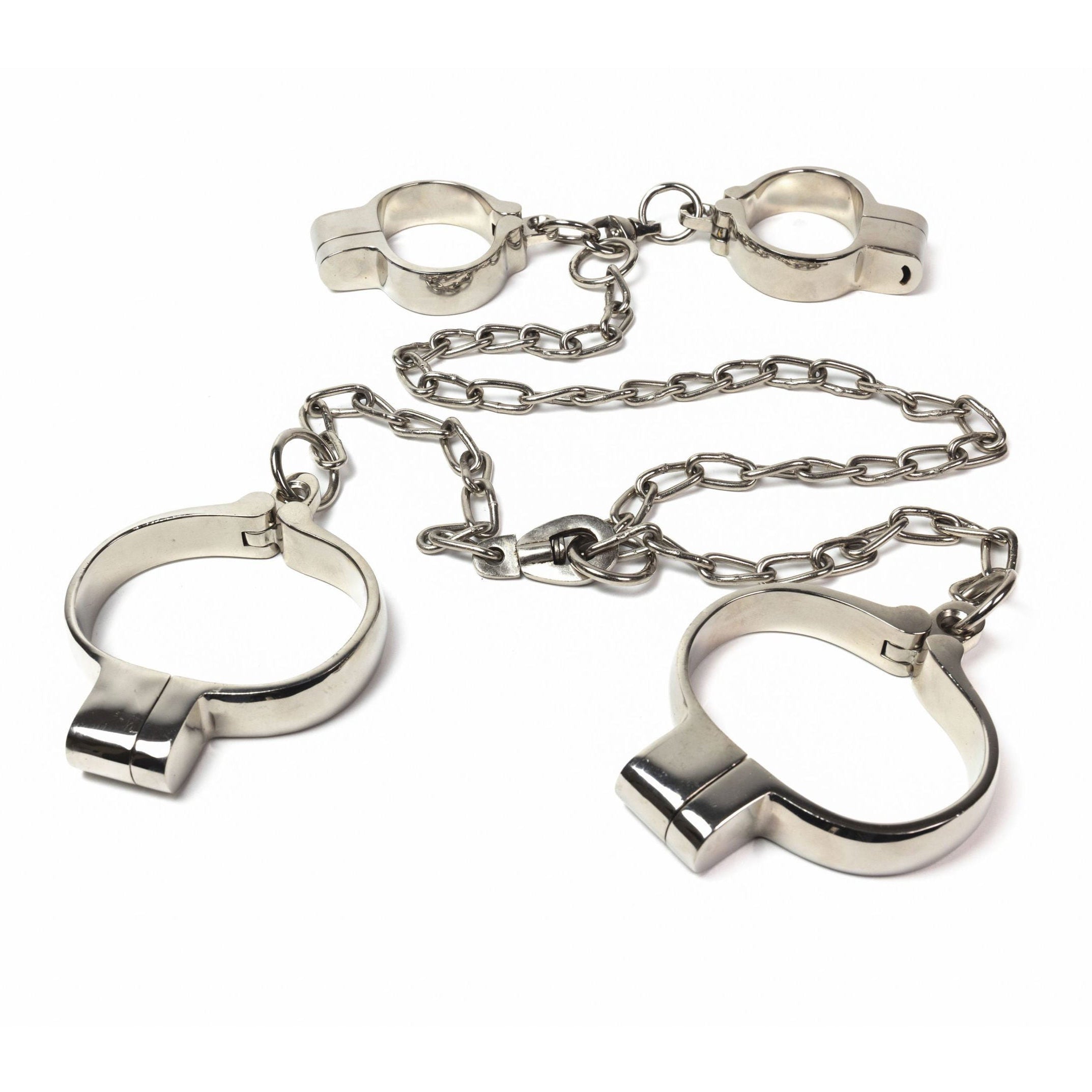 Hand- and Legcuffs - heavy, with connecting chain