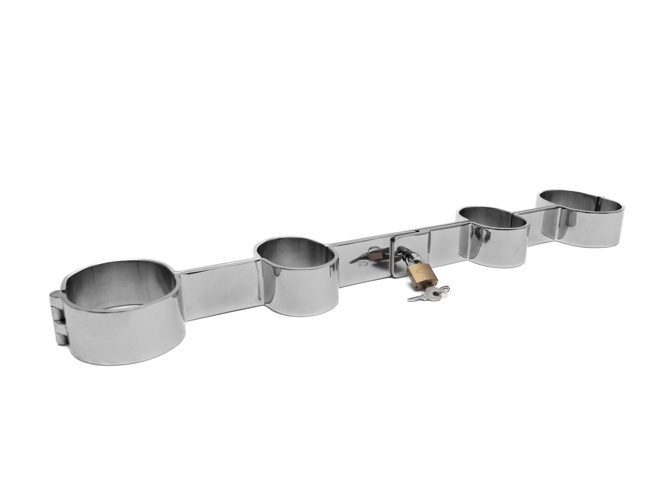 Steel hand and leg pillory spreader bar, product view