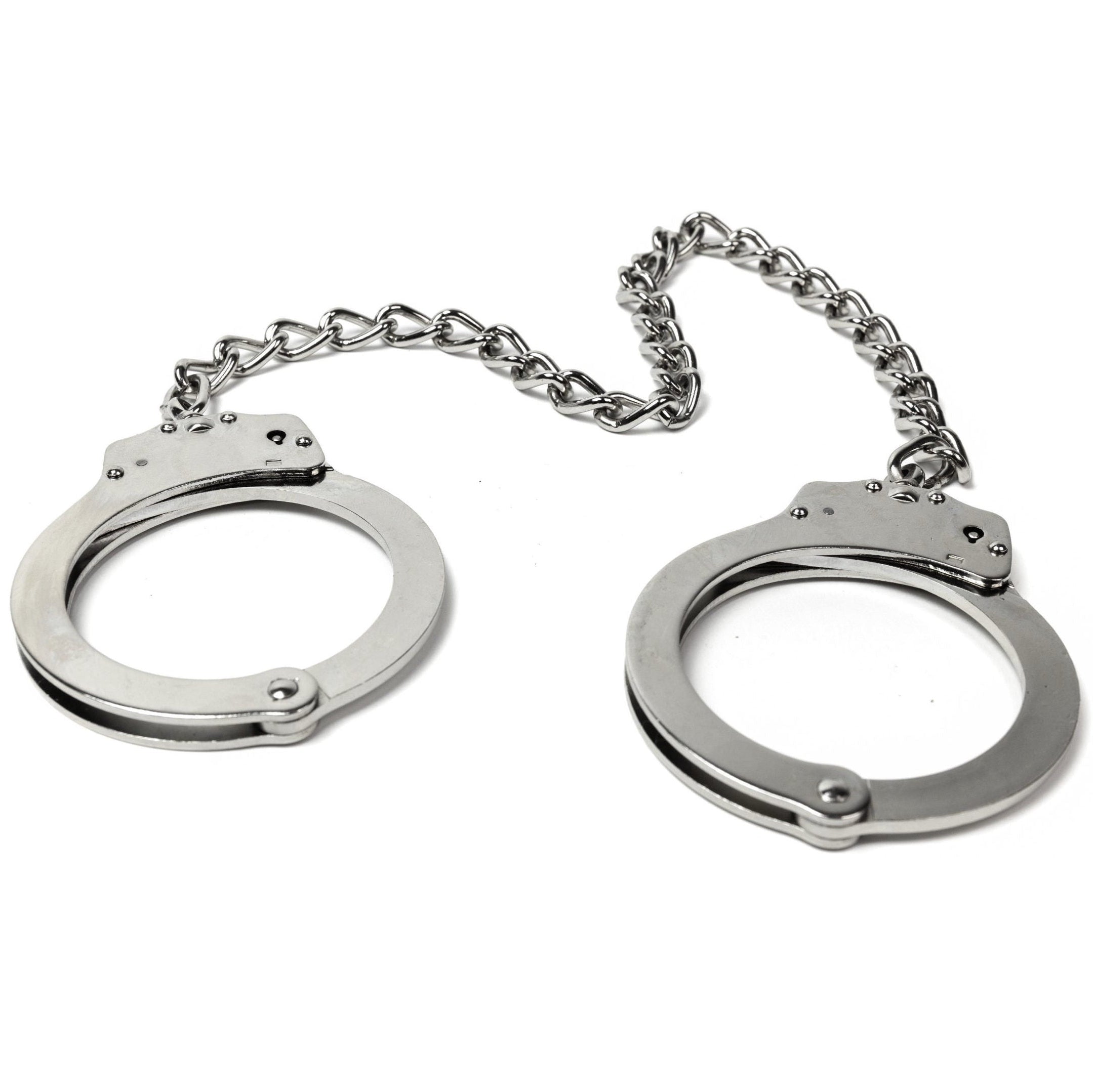 Police legcuffs - steel, with chain