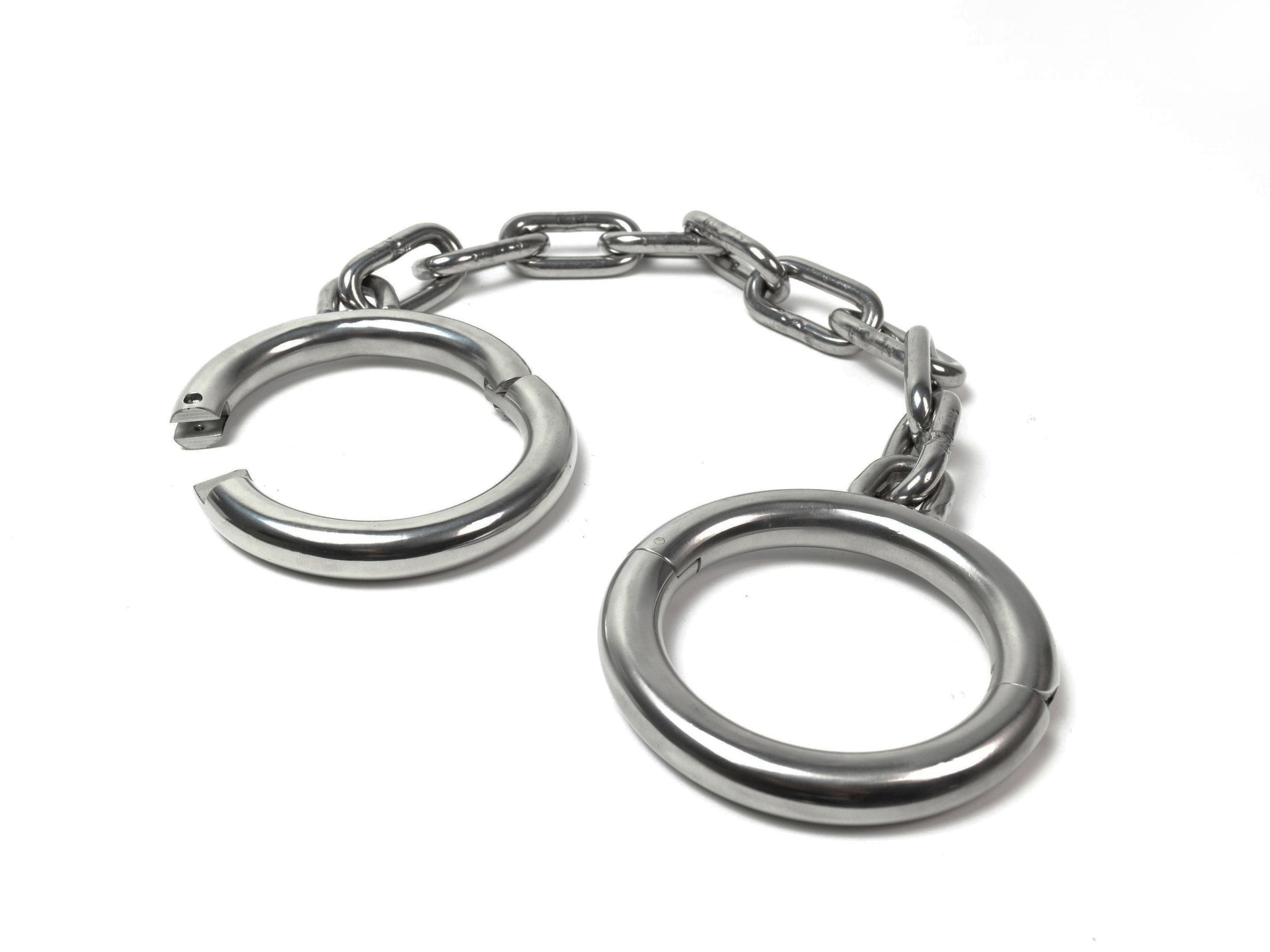 Legcuffs - Super Heavy, stainless steel