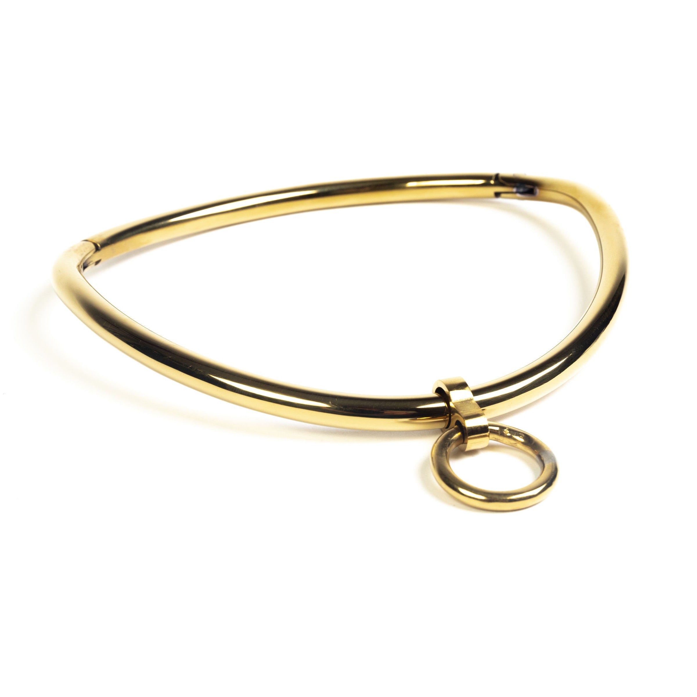 deSade® Day Collar - ergonomic, hex lock (8mm thick, gold)