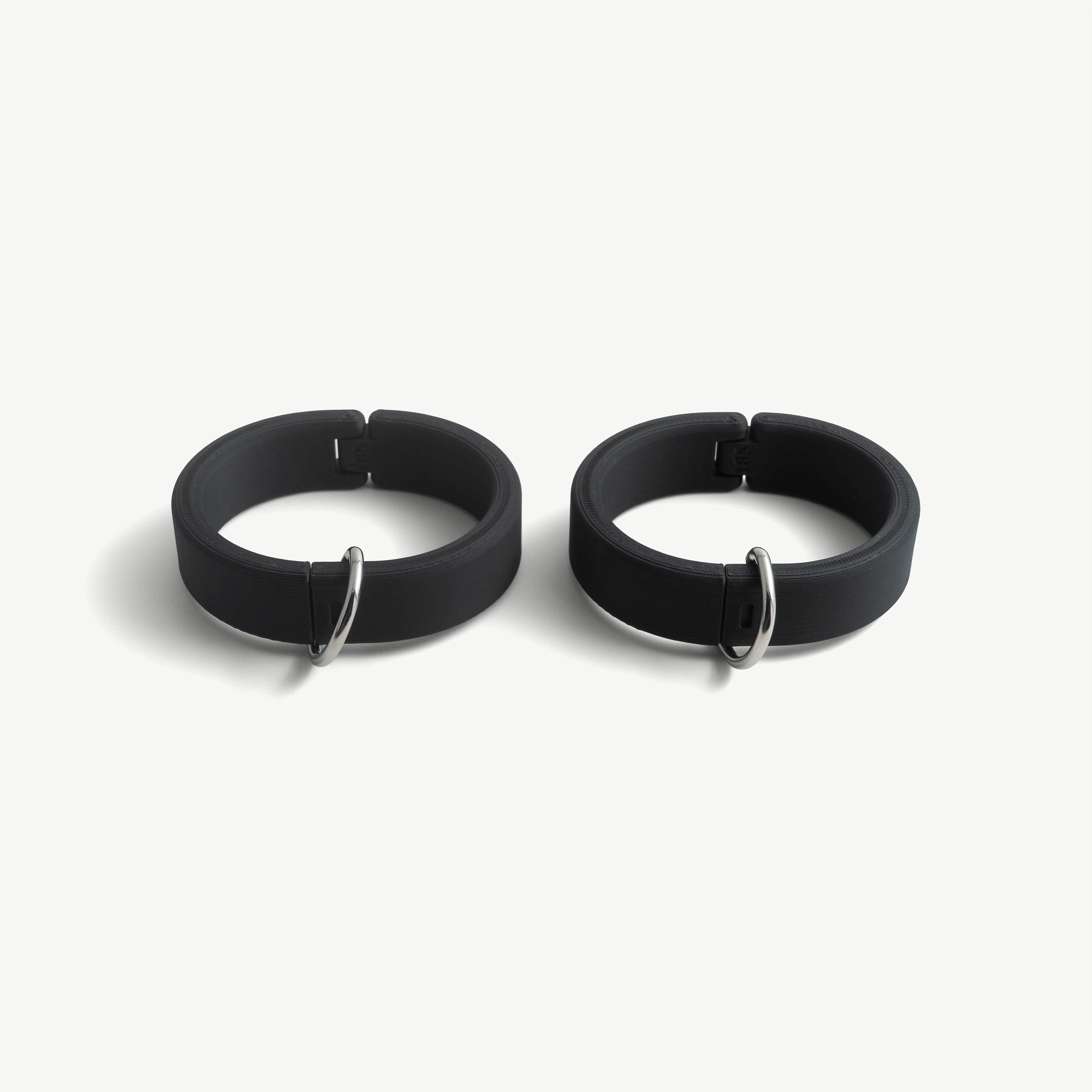 Quick Cuffs - 20mm height, with detachable D-ring (custom color and size)