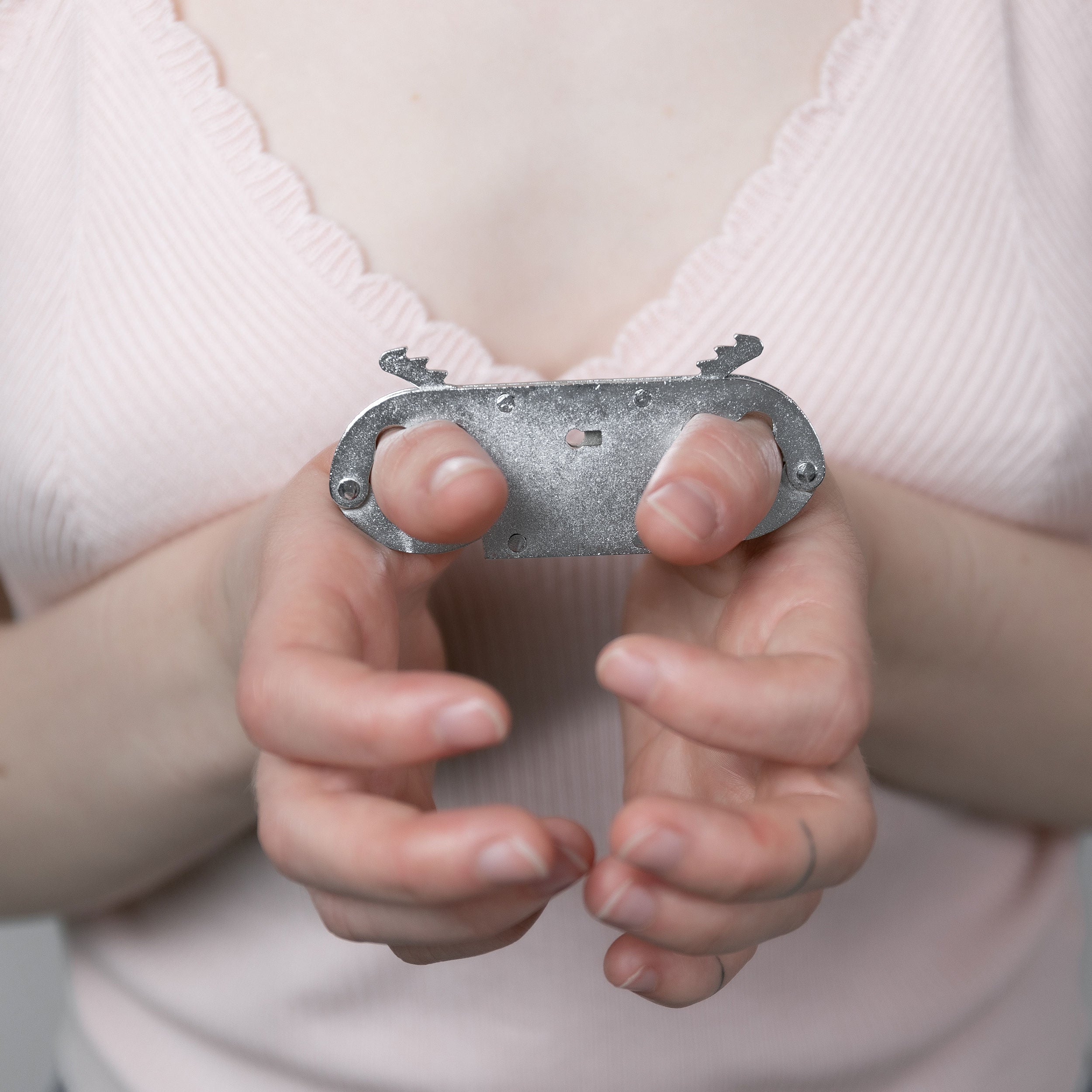 Thumbcuffs - nickel-plated steel