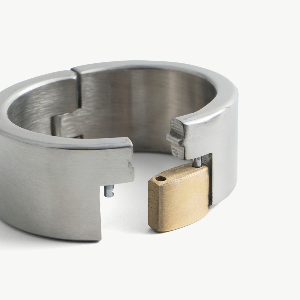 Padlock restraints set - stainless steel, brushed
