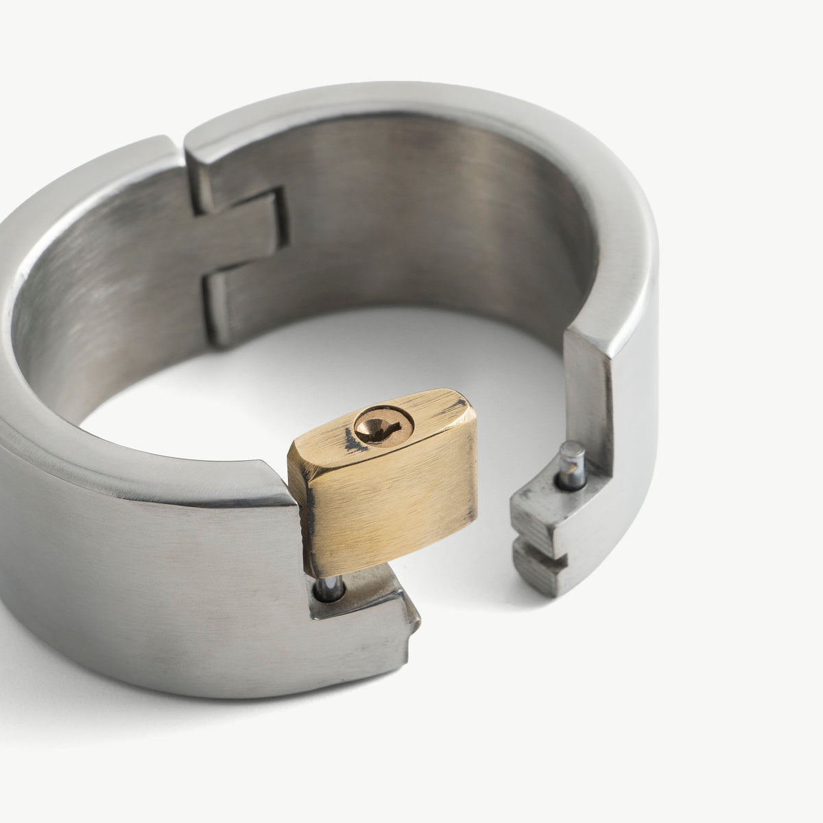 Padlock restraints set - stainless steel, brushed