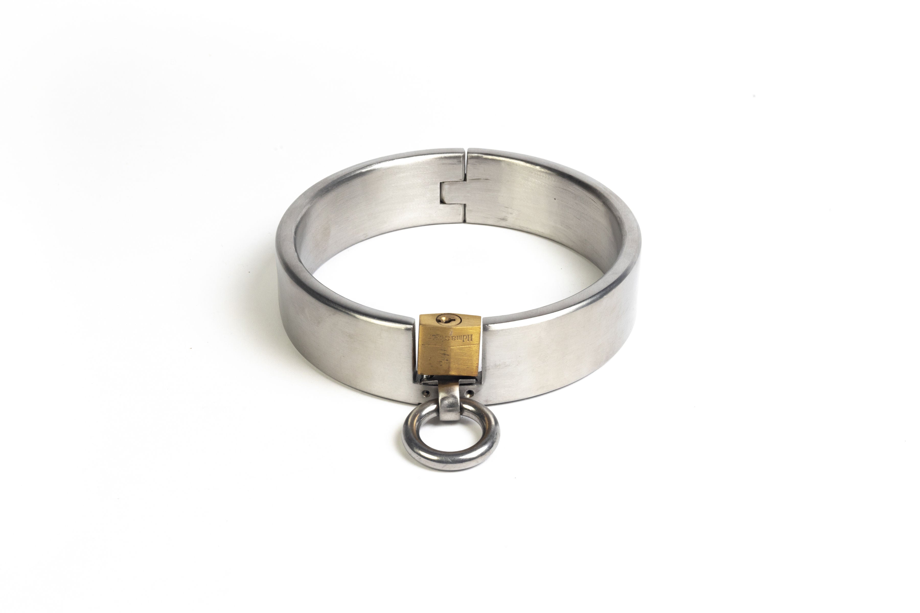 Padlock collar - stainless steel, brushed