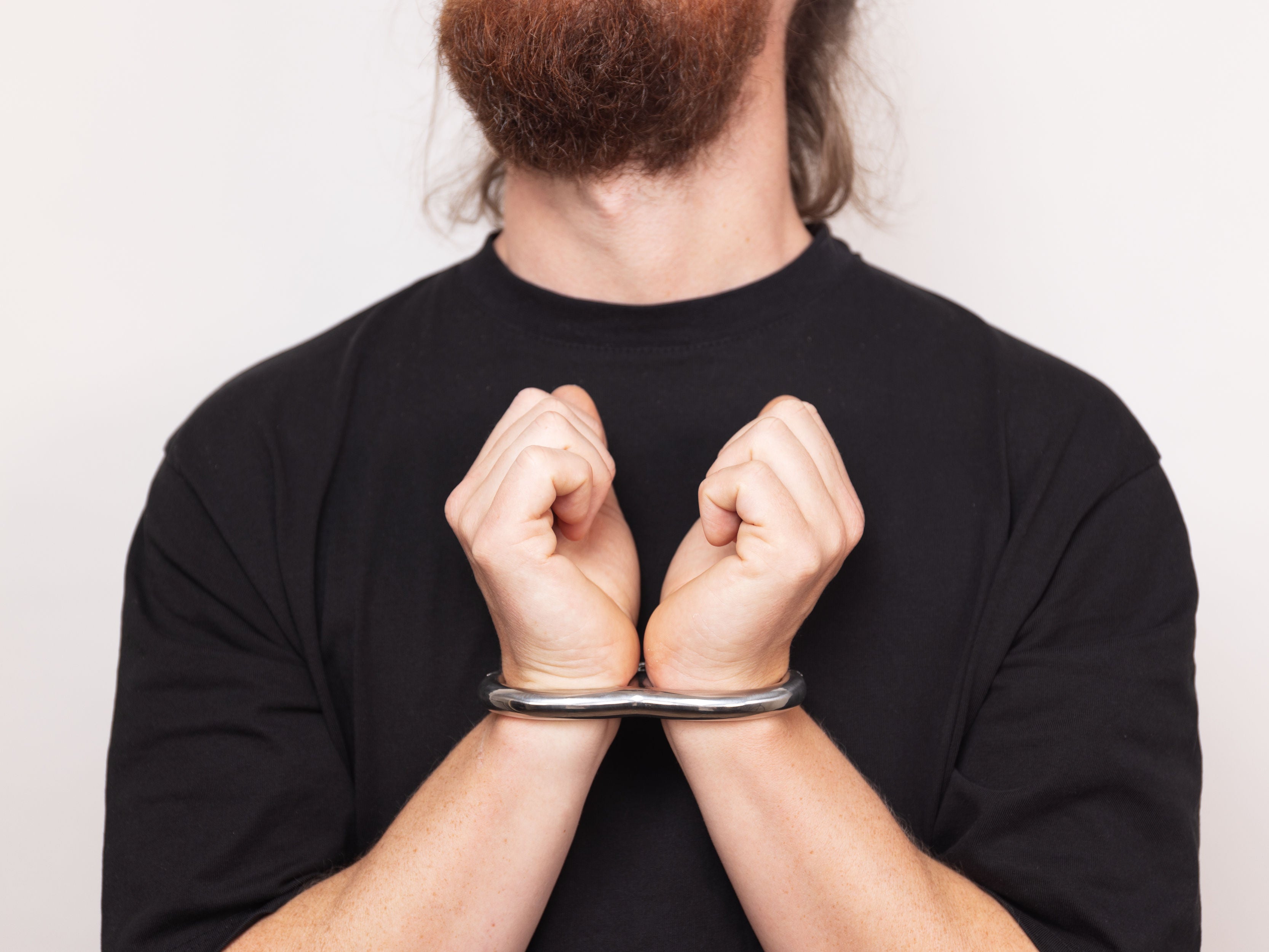 Irish 8 Handcuffs - rigid, stainless steel