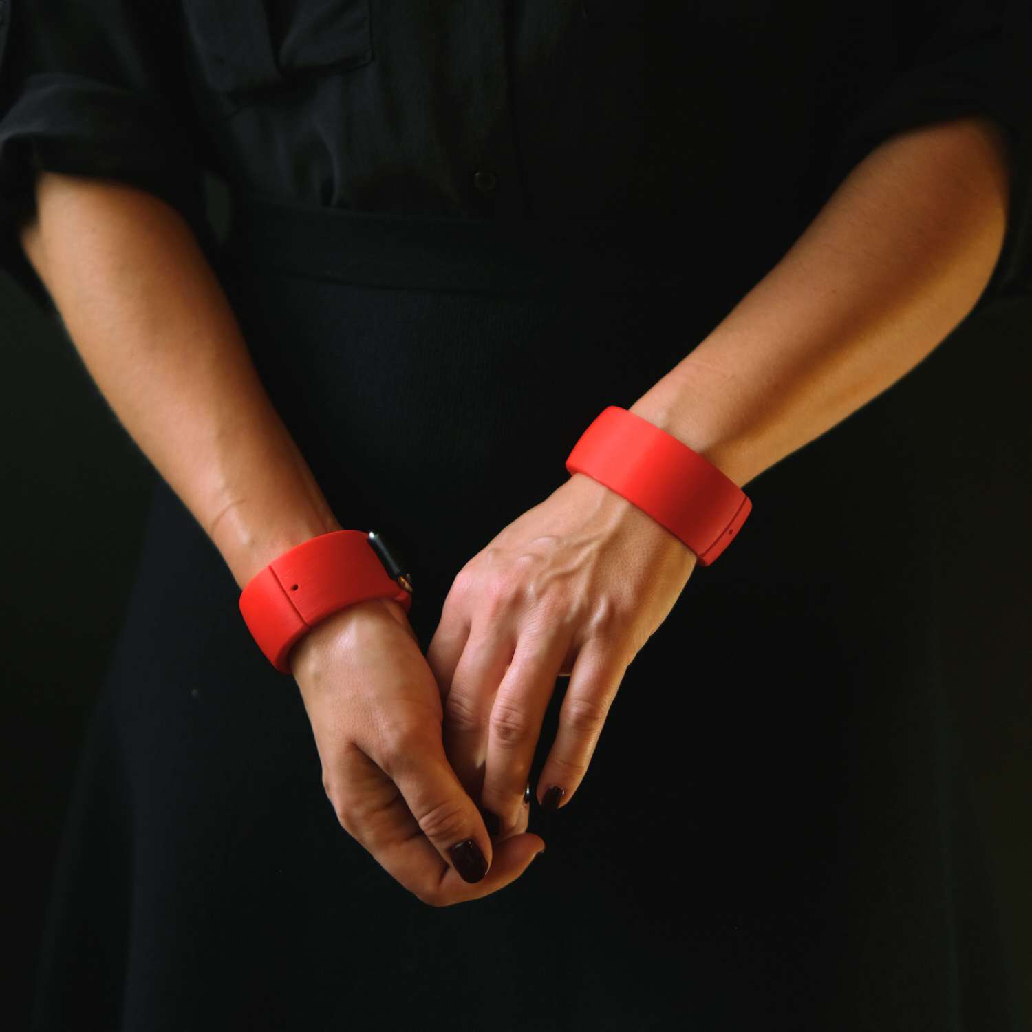 Quick Cuffs - 30mm height, with D-Ring (custom color and size)