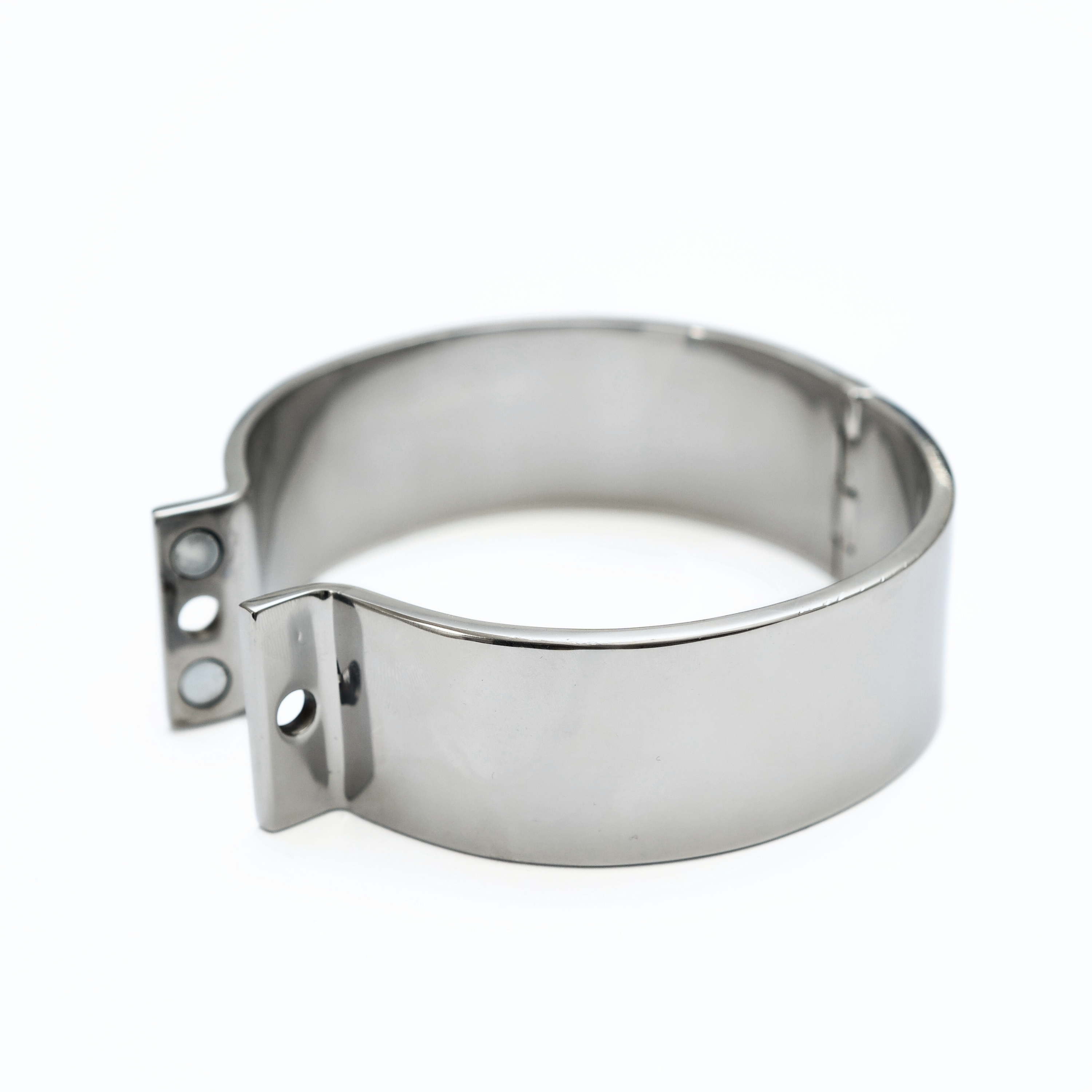 Wide heavy collar - magnetic closure, detachable ring