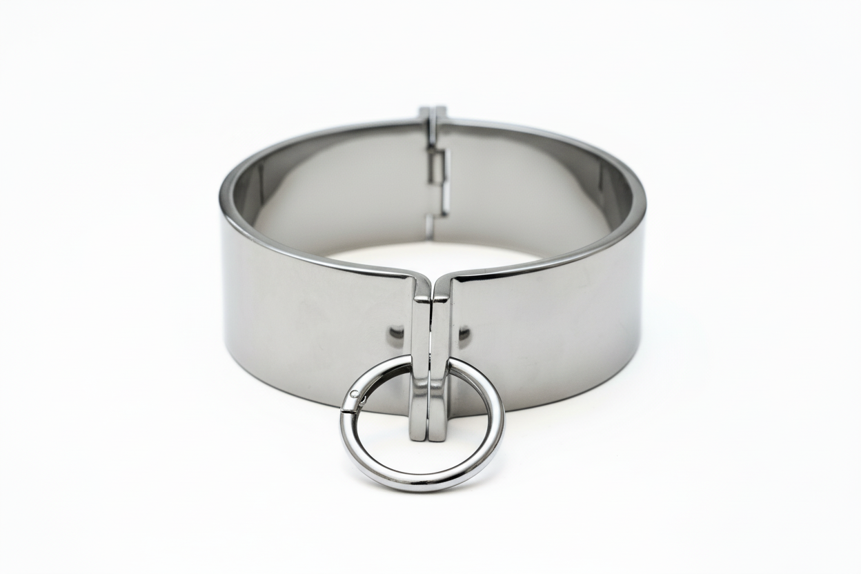 Wide heavy collar - magnetic closure, detachable ring