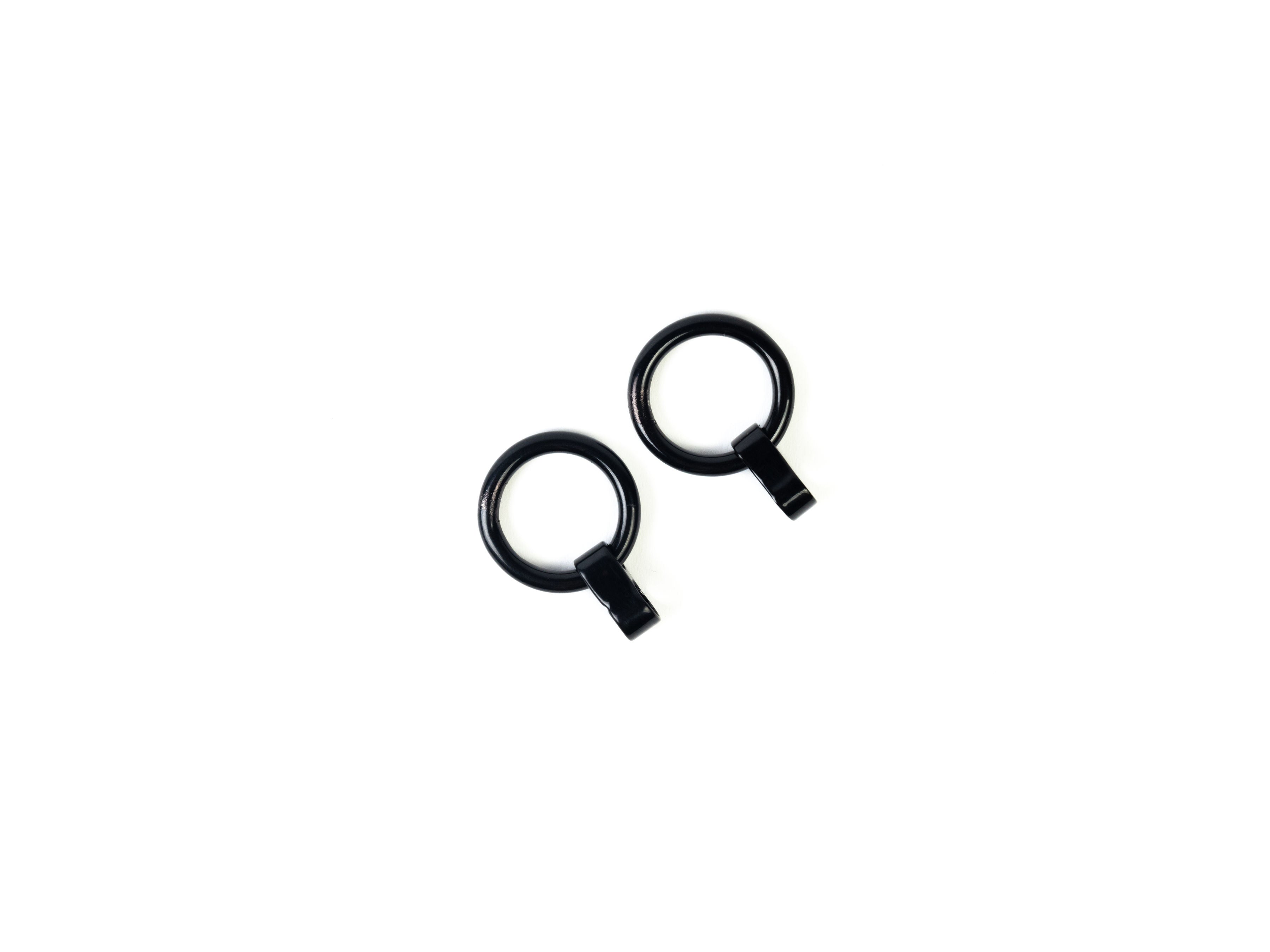 Pair of O-Ring pendants (for deSade® jewelry 6mm - black)