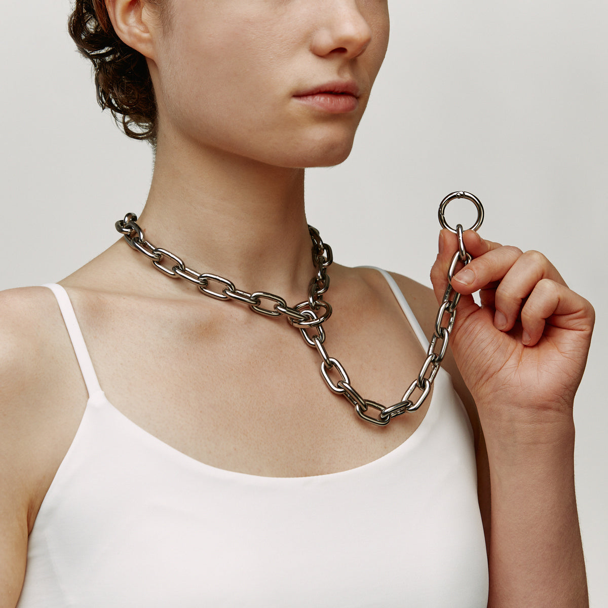 Choker Necklace - with 2 carabiners