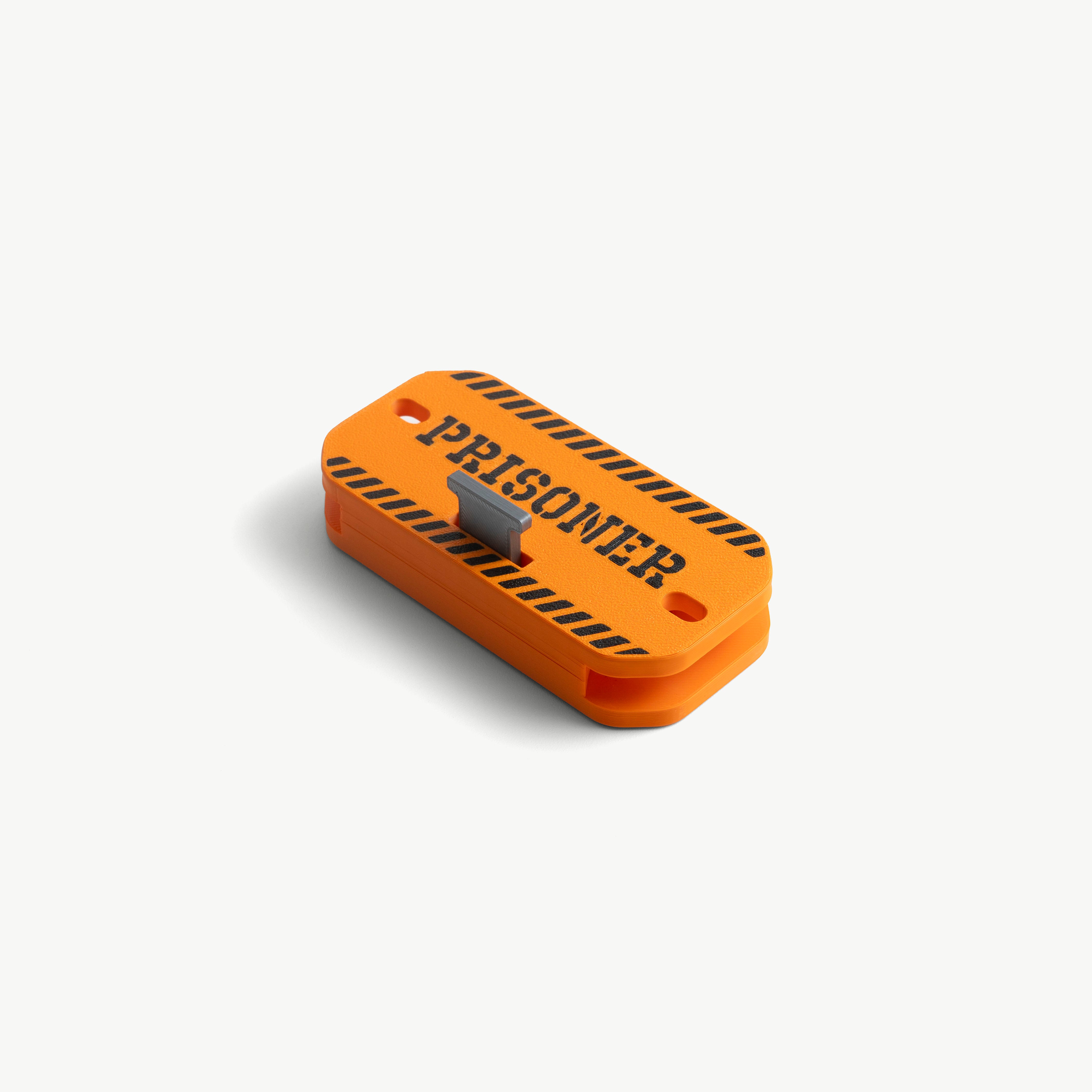 Make-It-Rigid PRISONER stiffener closed, orange with black hazard striping