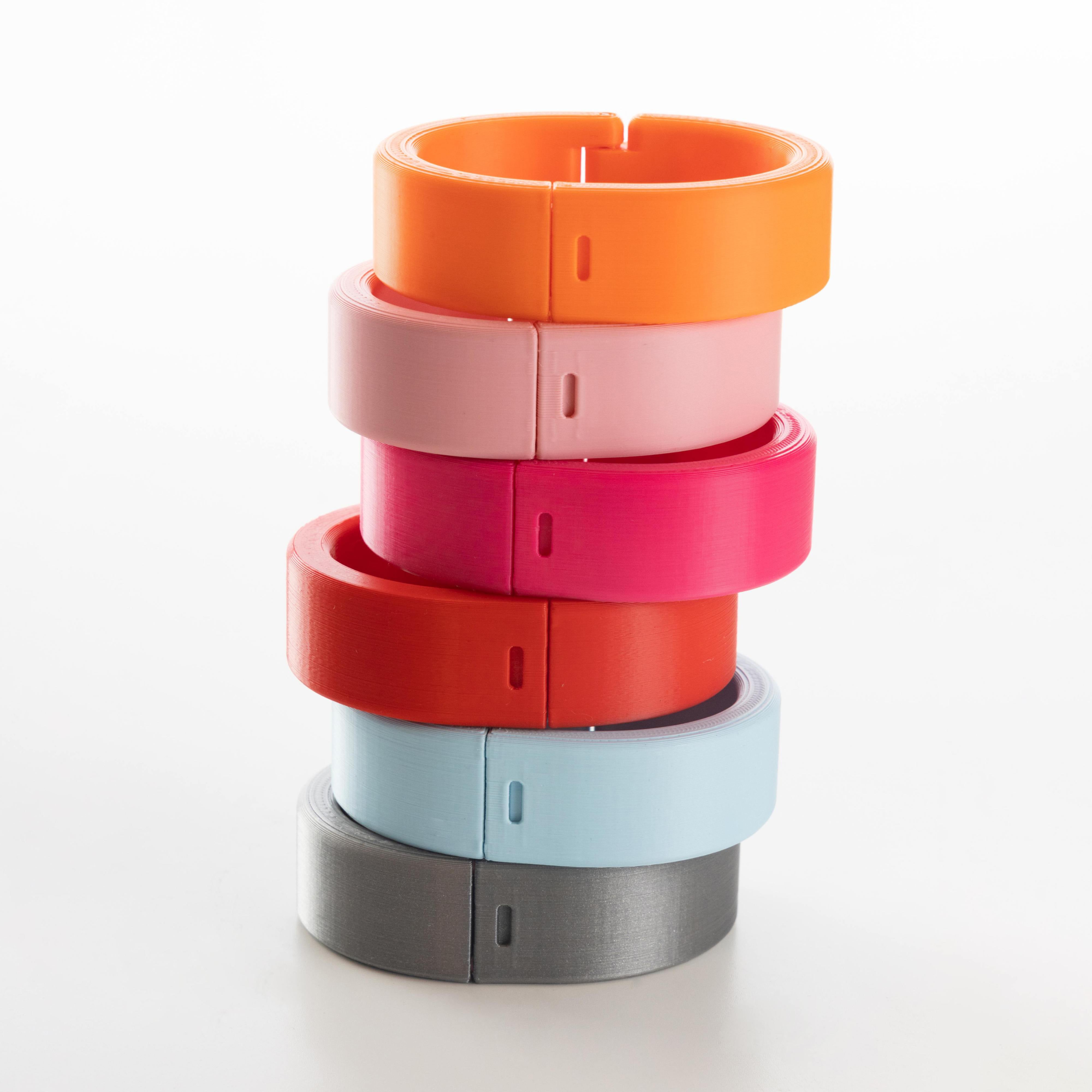 Quick Cuffs - 20mm height, with detachable D-ring (custom color and size)