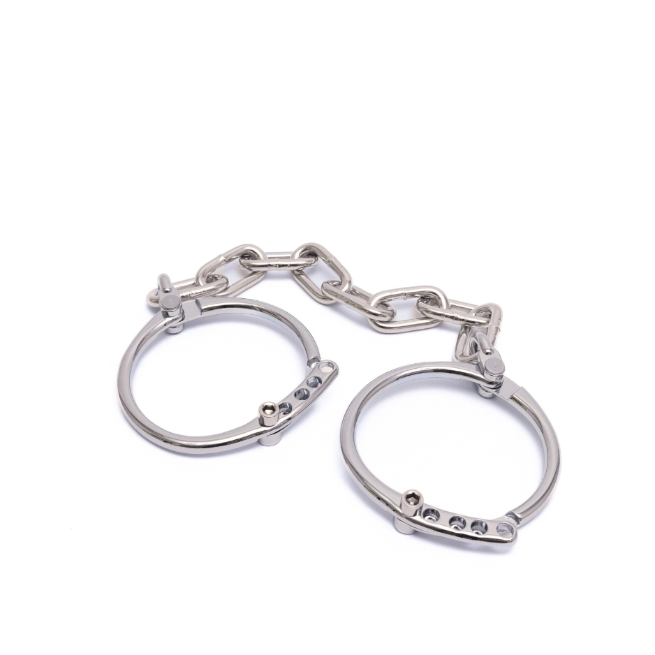 Adjustable Legcuffs - Solid Stainless Steel | Age of Bondage