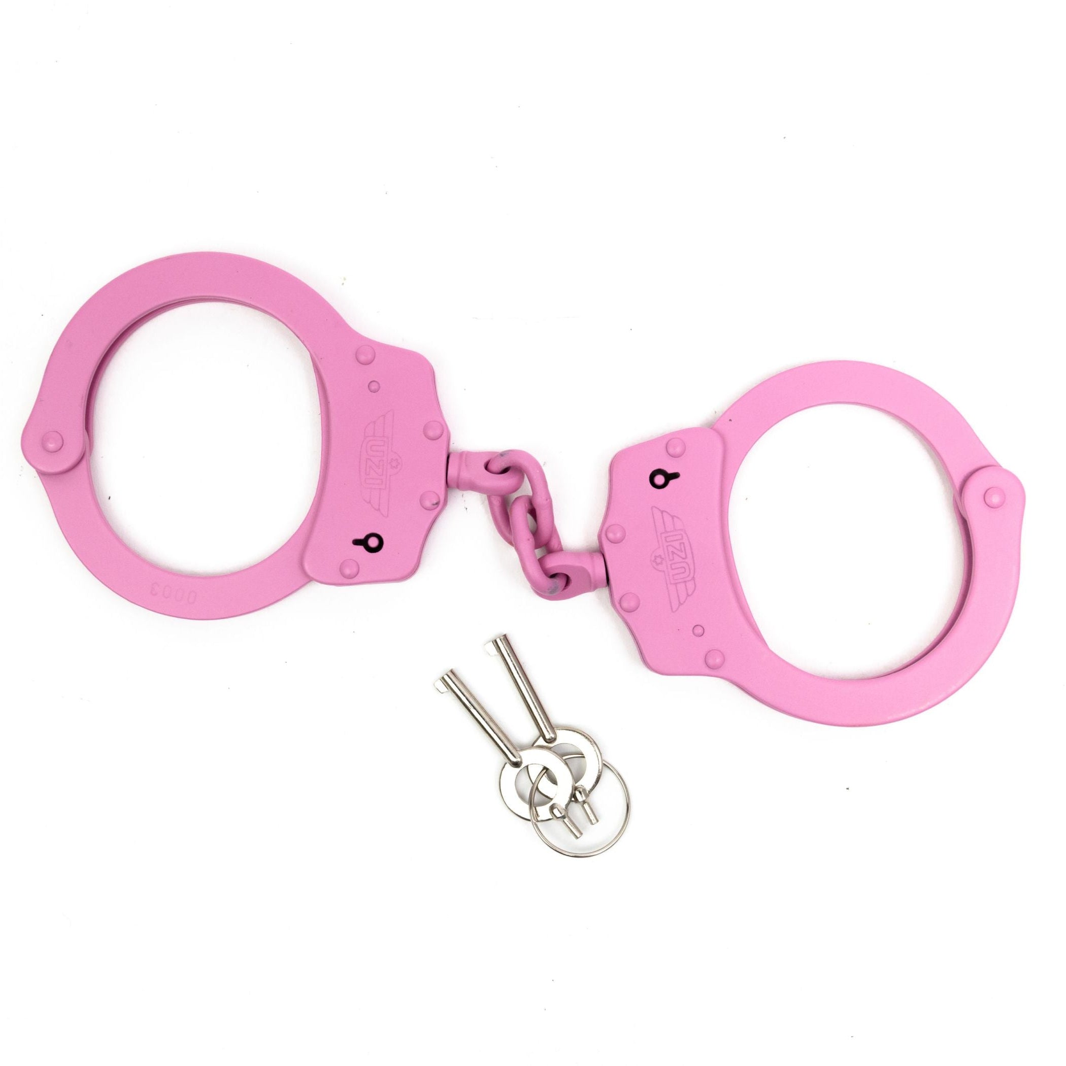 UZI handcuffs - with double lock (pink)