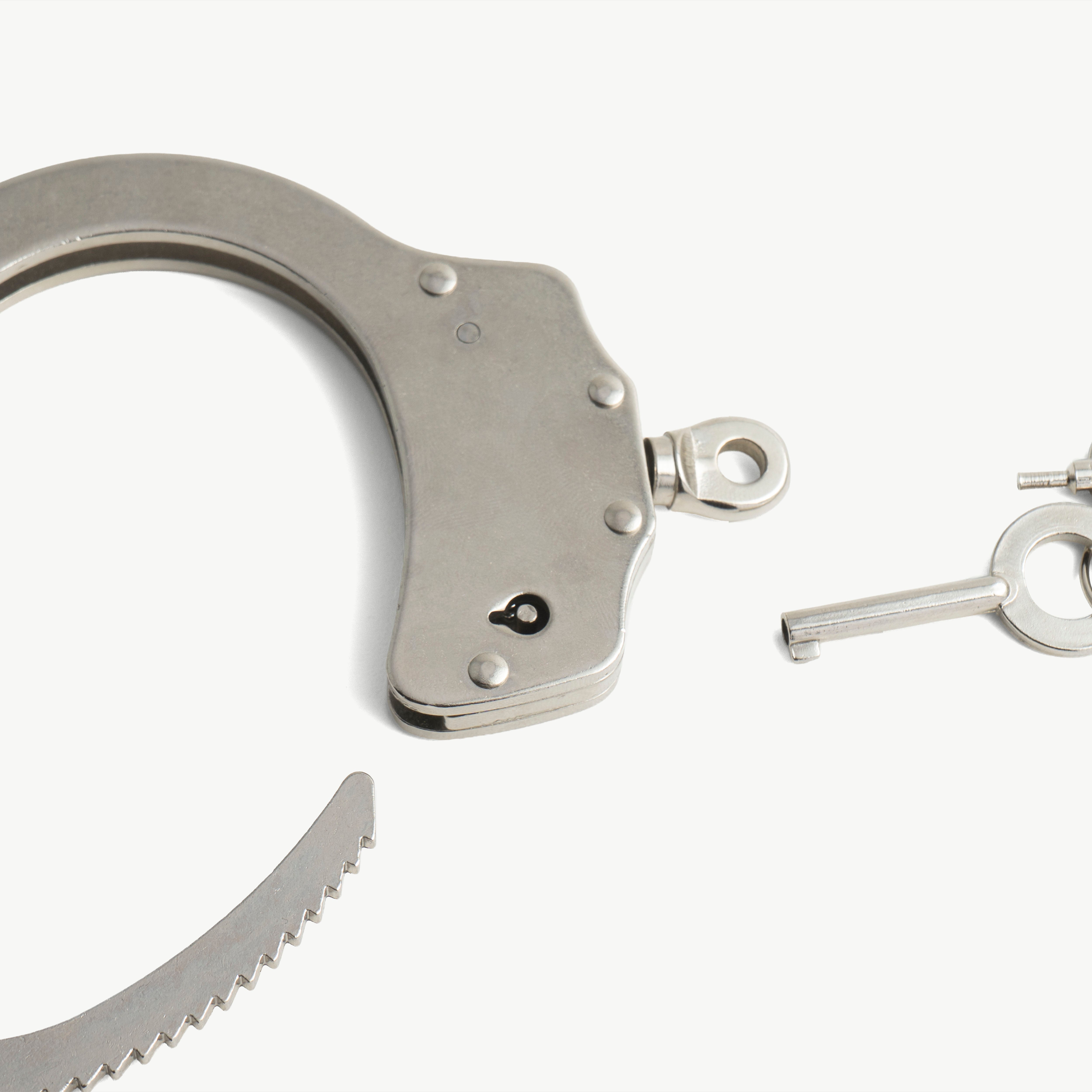 Police Handcuffs - carbon steel, without chain