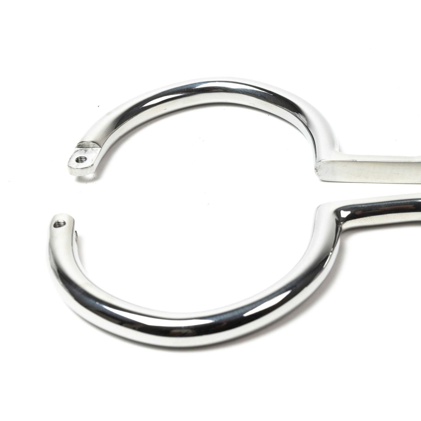 Legcuffs - polished steel, rigid