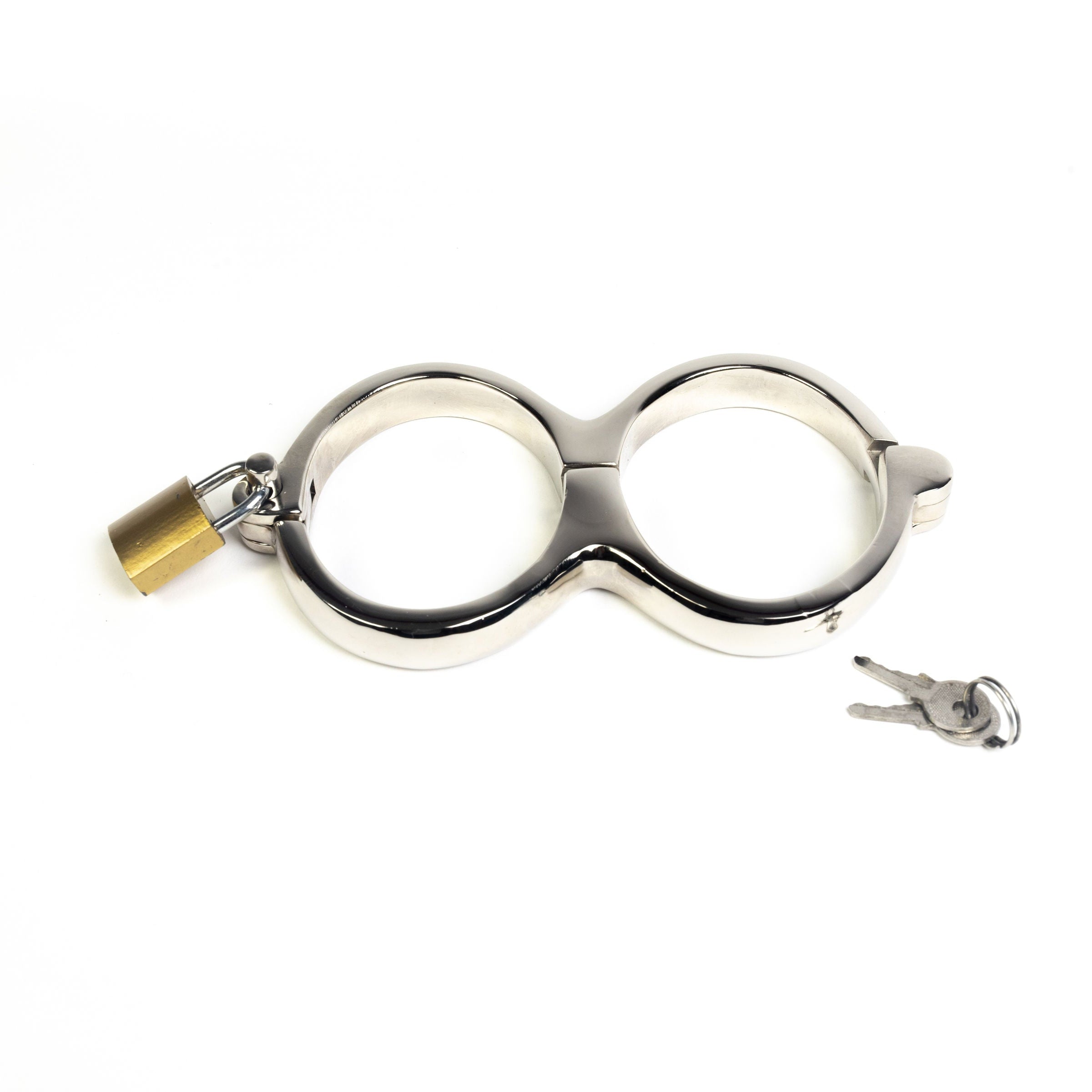 Handcuffs - rigid, with padlock
