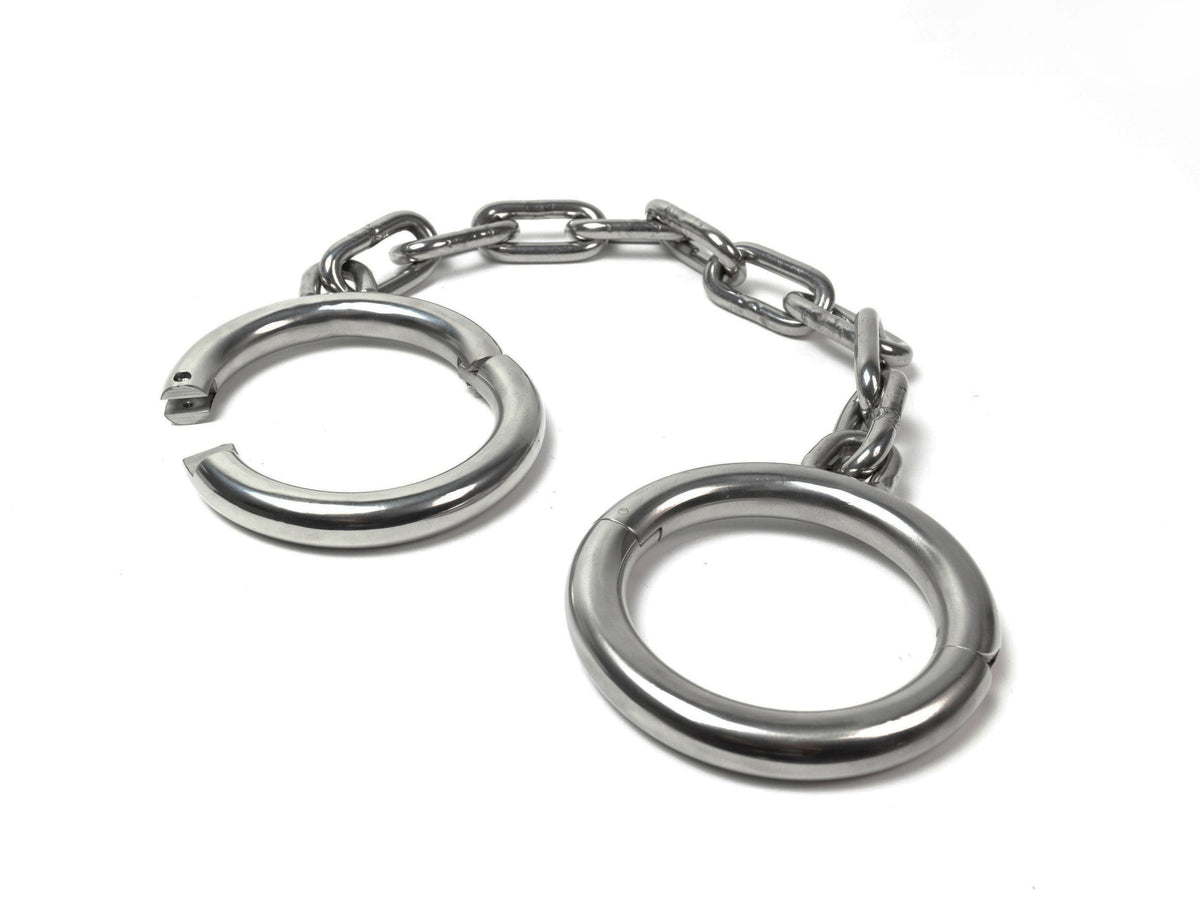 Super Heavy Legcuffs - Stainless Steel Shackles | Age of Bondage