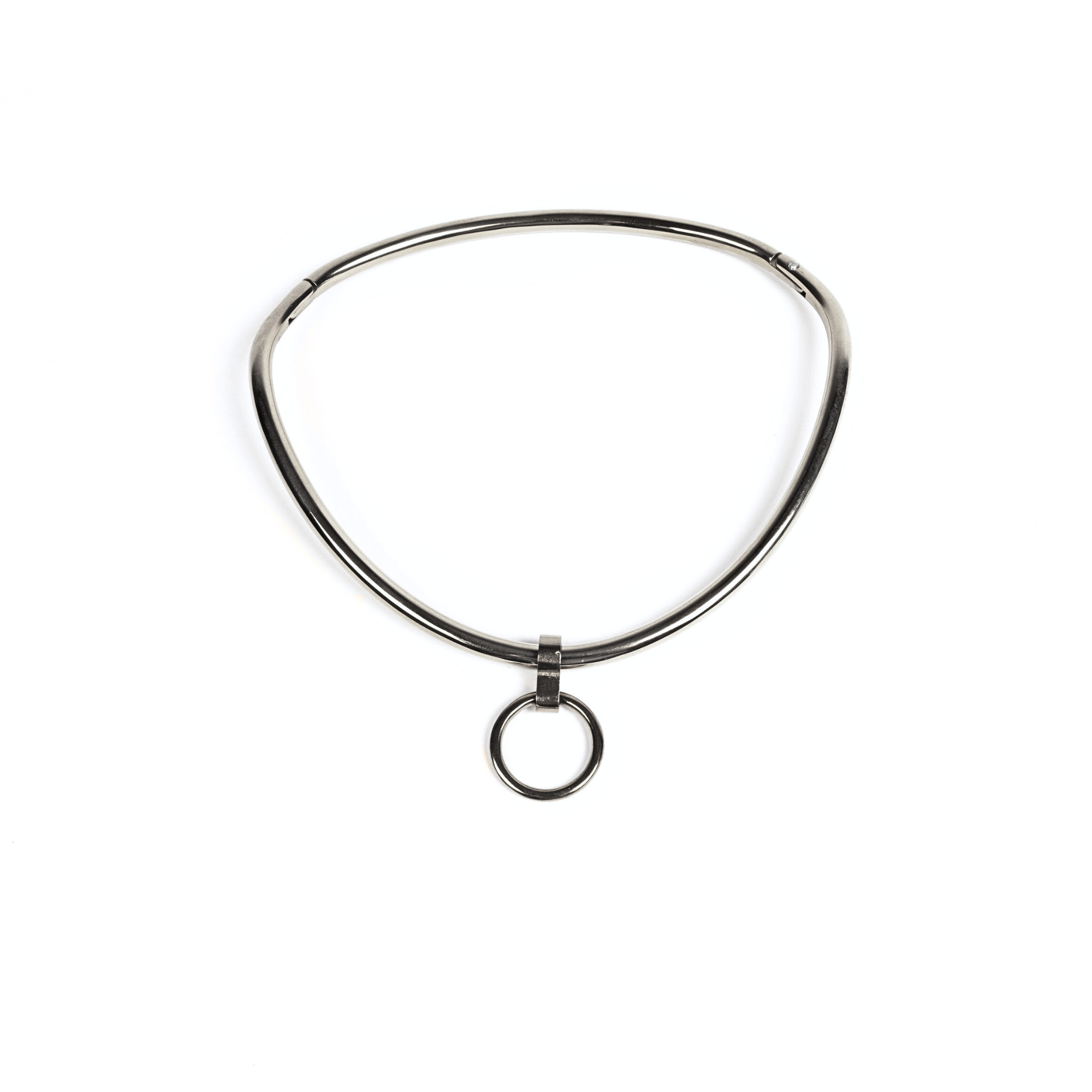 deSade® day collar - ergonomic, hex lock (6mm thick, silver)