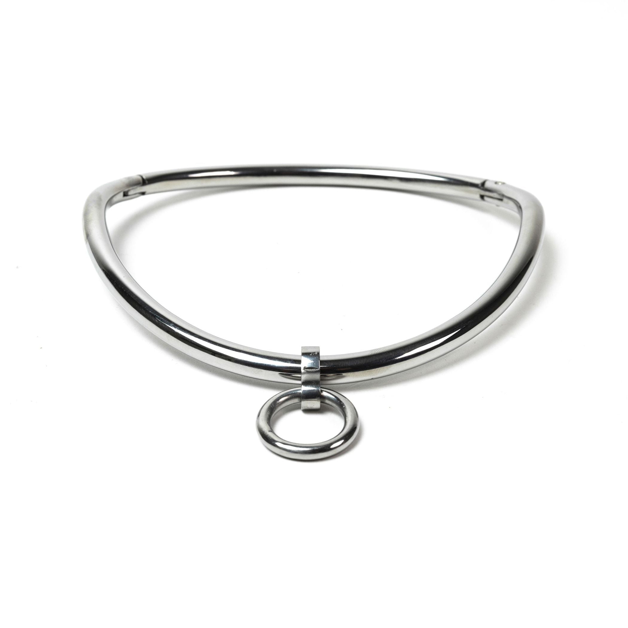 deSade® Day Collar - ergonomic, hex lock (8mm thick, silver)