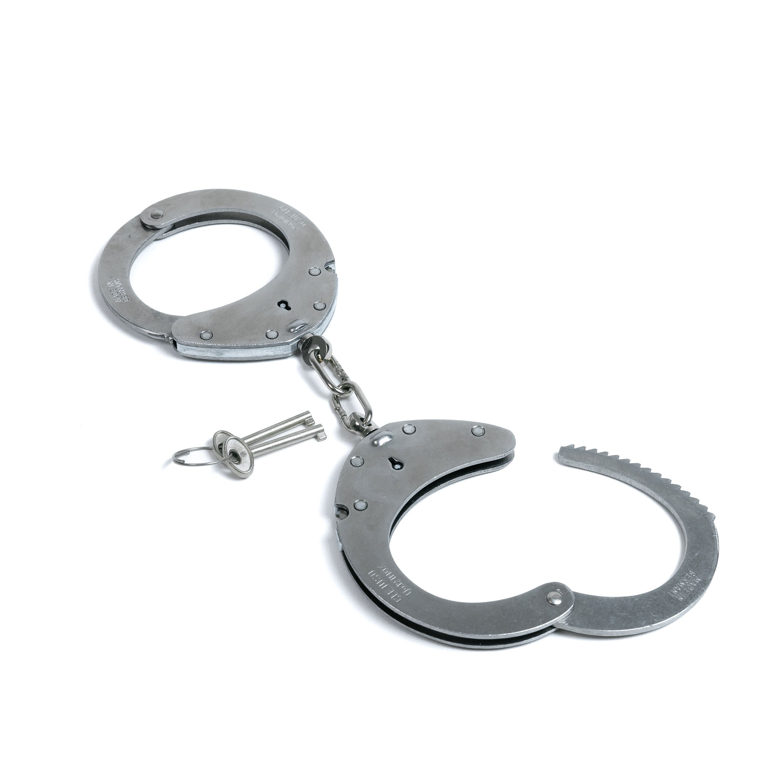 Clejuso No. 12 handcuffs - stainless steel, with chain