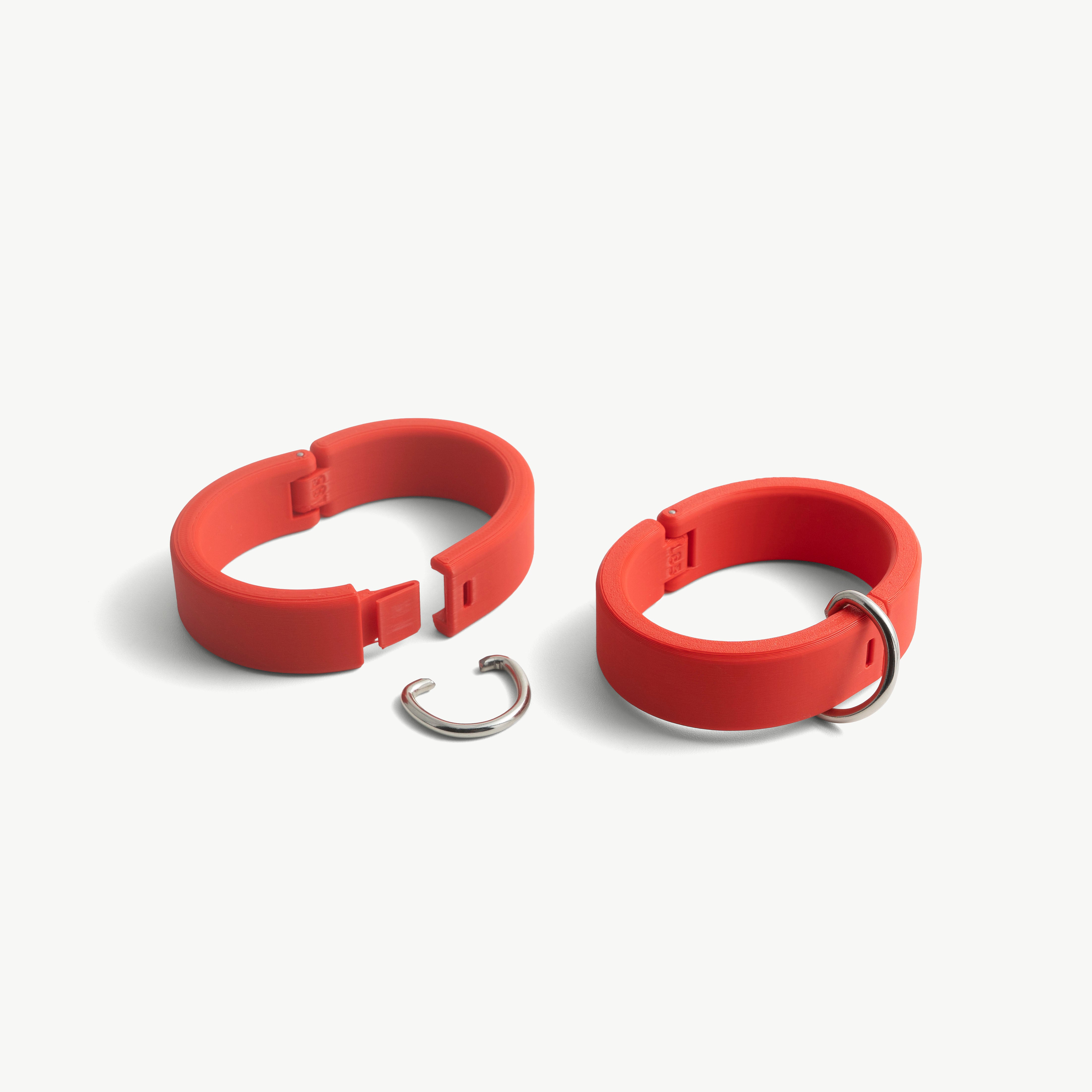 Quick Cuffs - 20mm height, with detachable D-ring (custom color and size)
