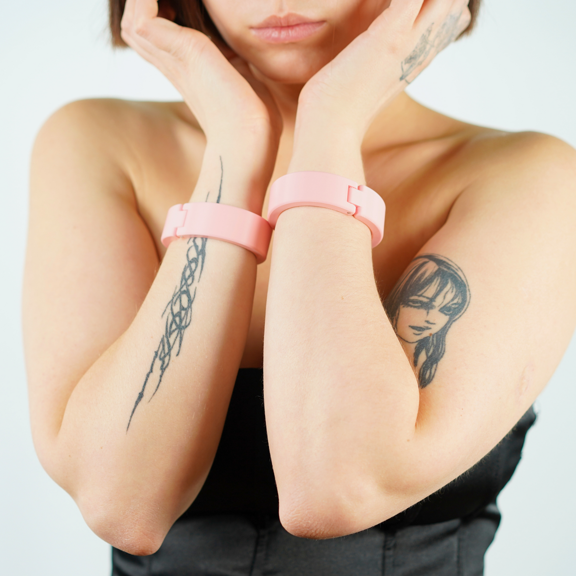 Quick Cuffs - 20mm height, with detachable D-ring (custom color and size)