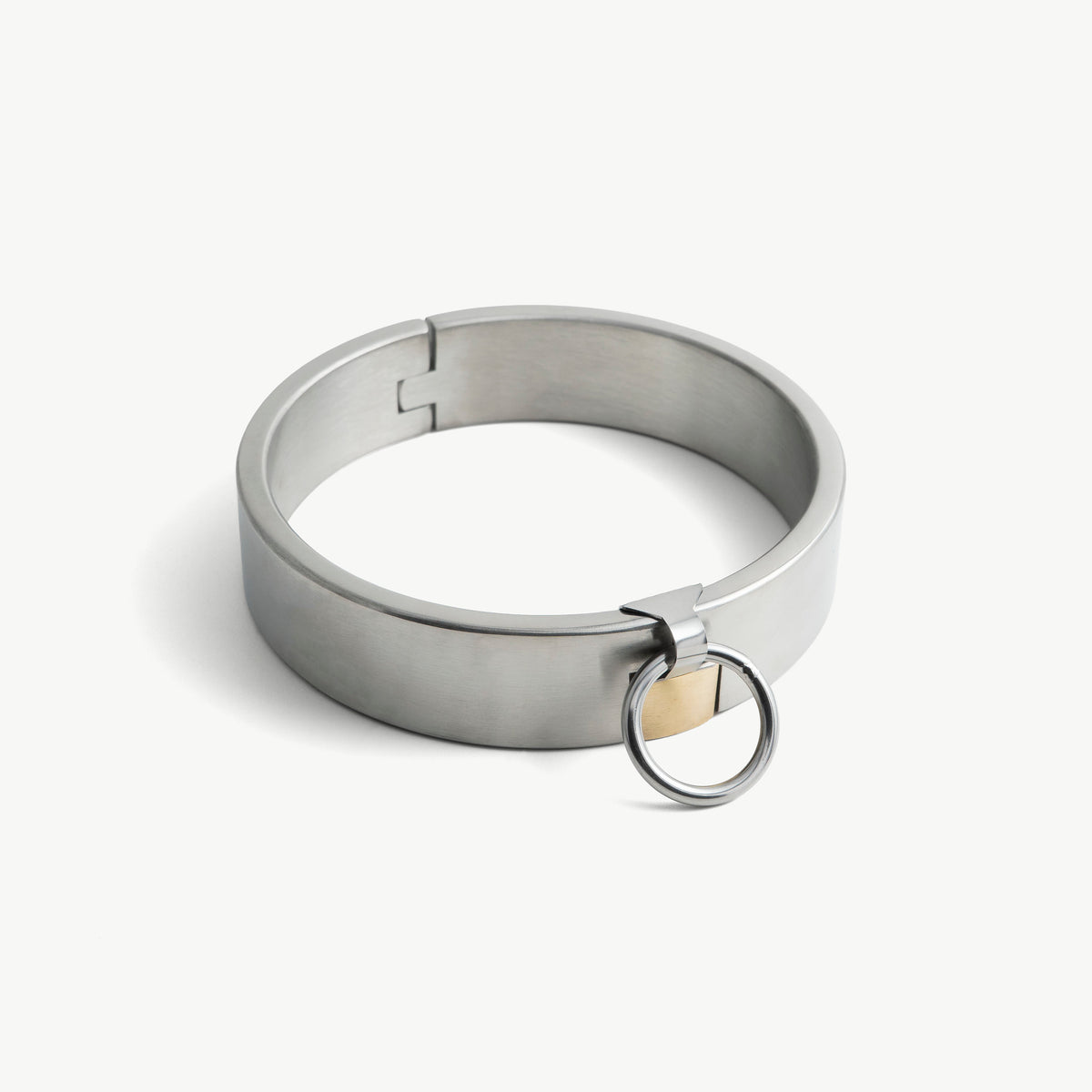 Padlock collar - stainless steel, brushed
