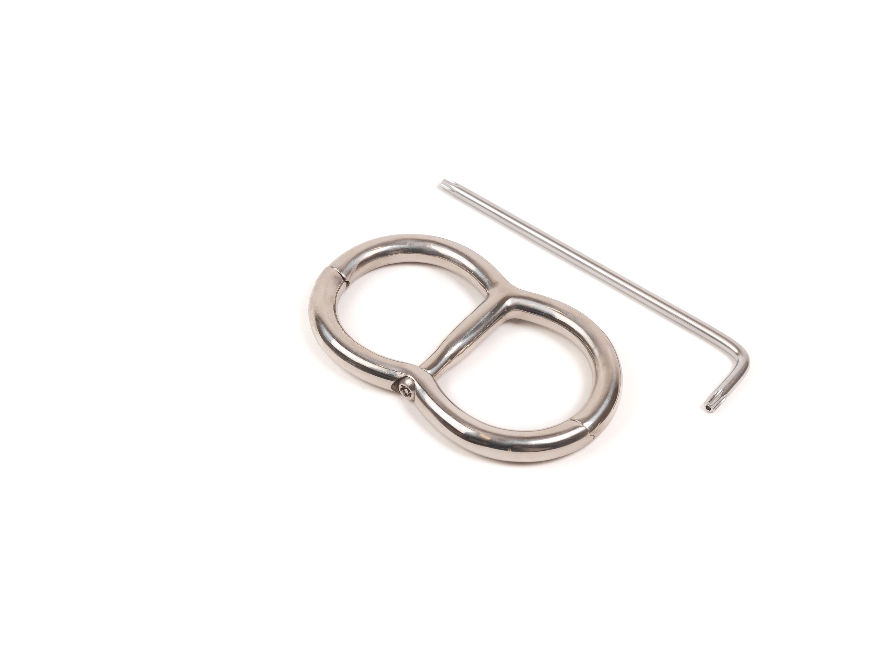 Irish 8 Handcuffs - rigid, stainless steel