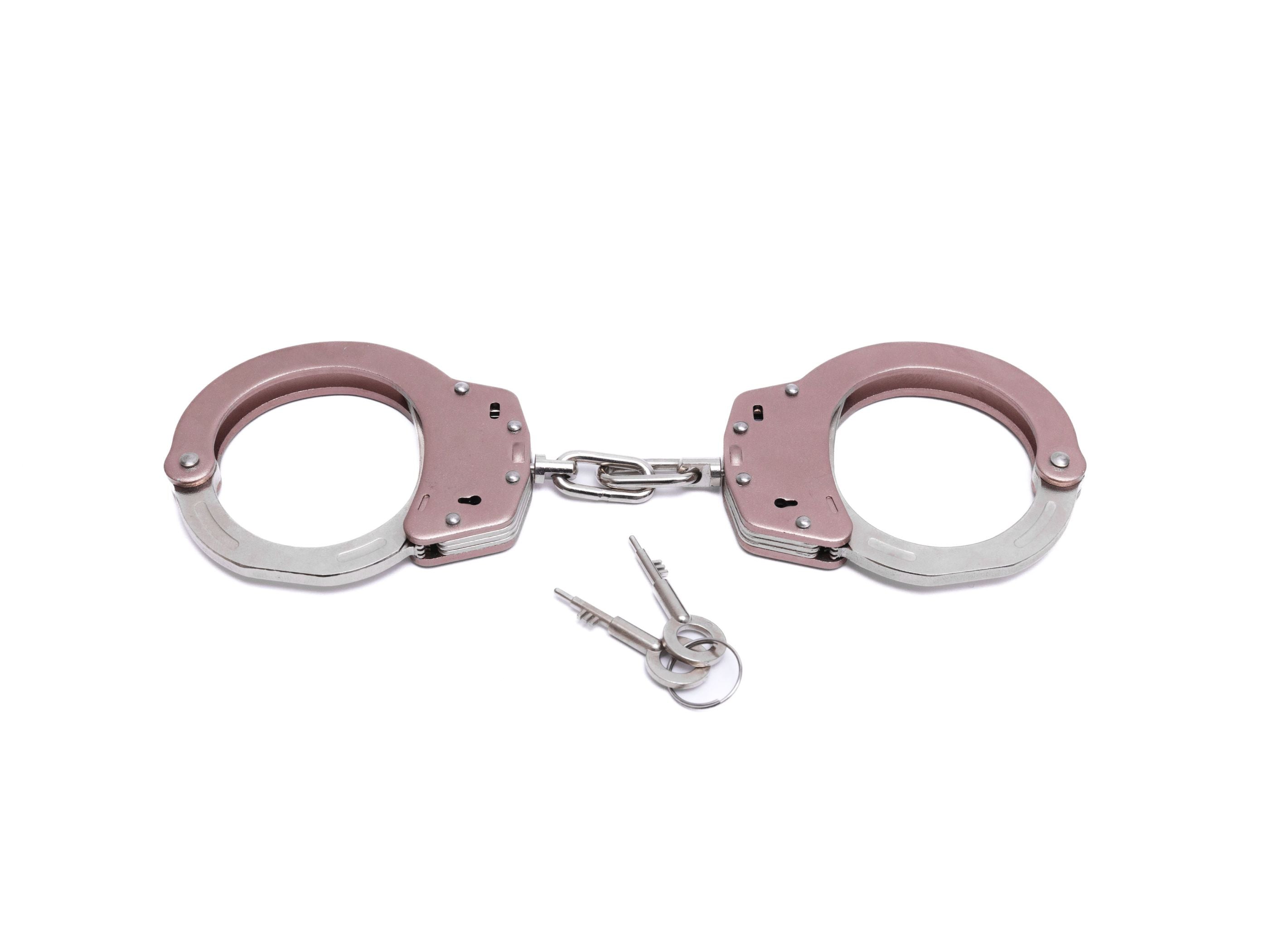 Light weight handcuffs - aluminium alloy, 2-sided hole (different colors)