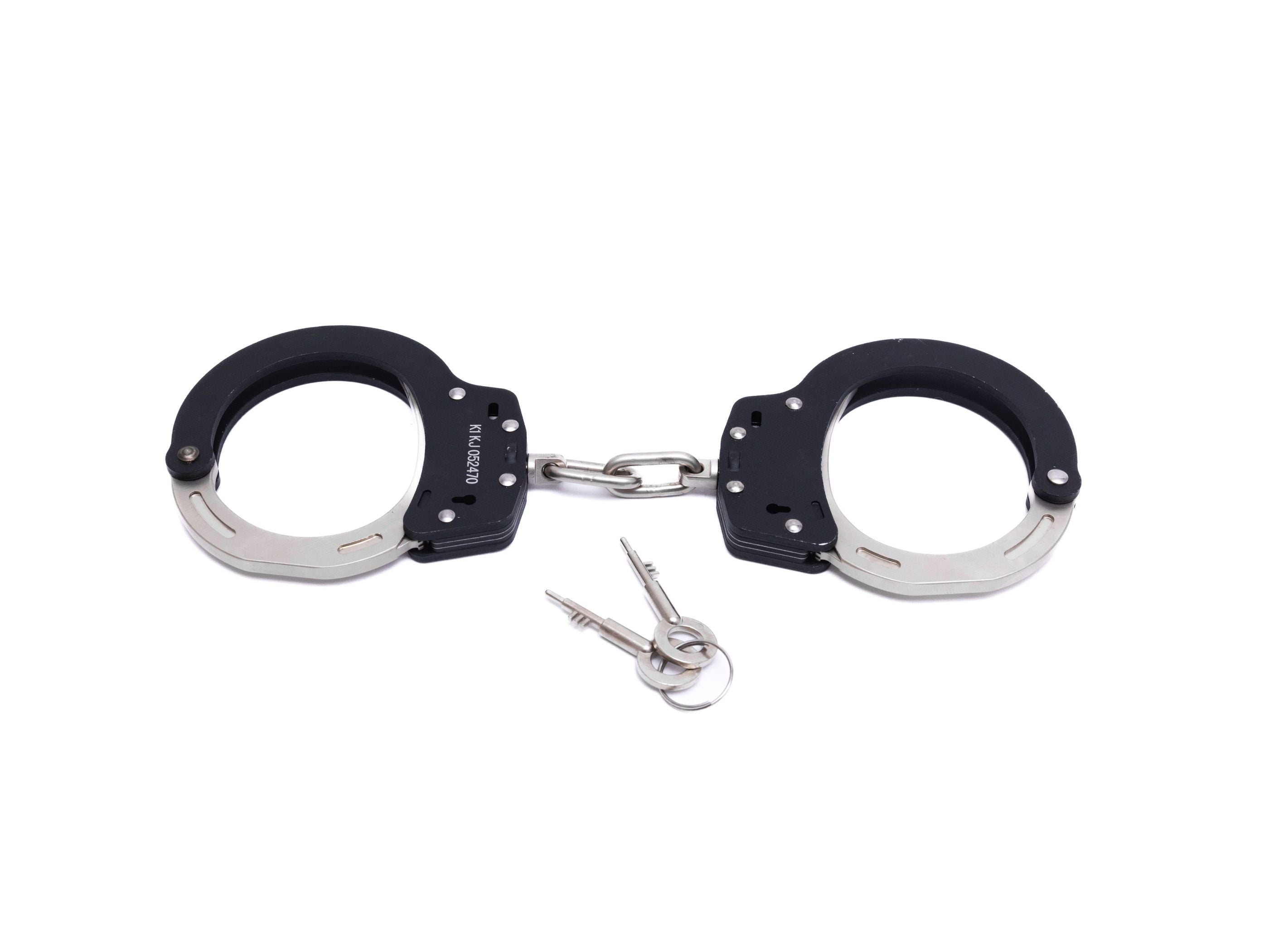 Light weight handcuffs - aluminium alloy, 2-sided hole (different colors)