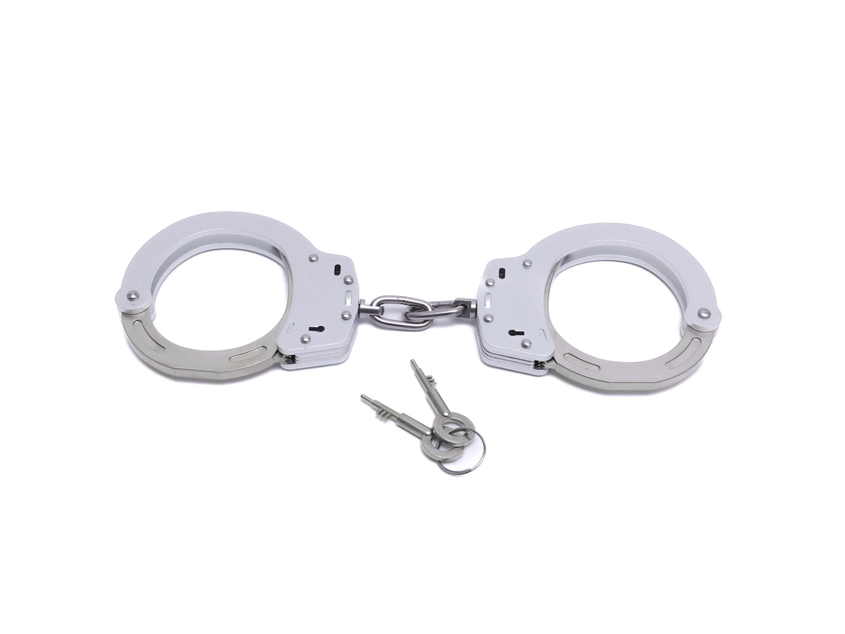 Light weight handcuffs - aluminium alloy, 2-sided hole (different colors)