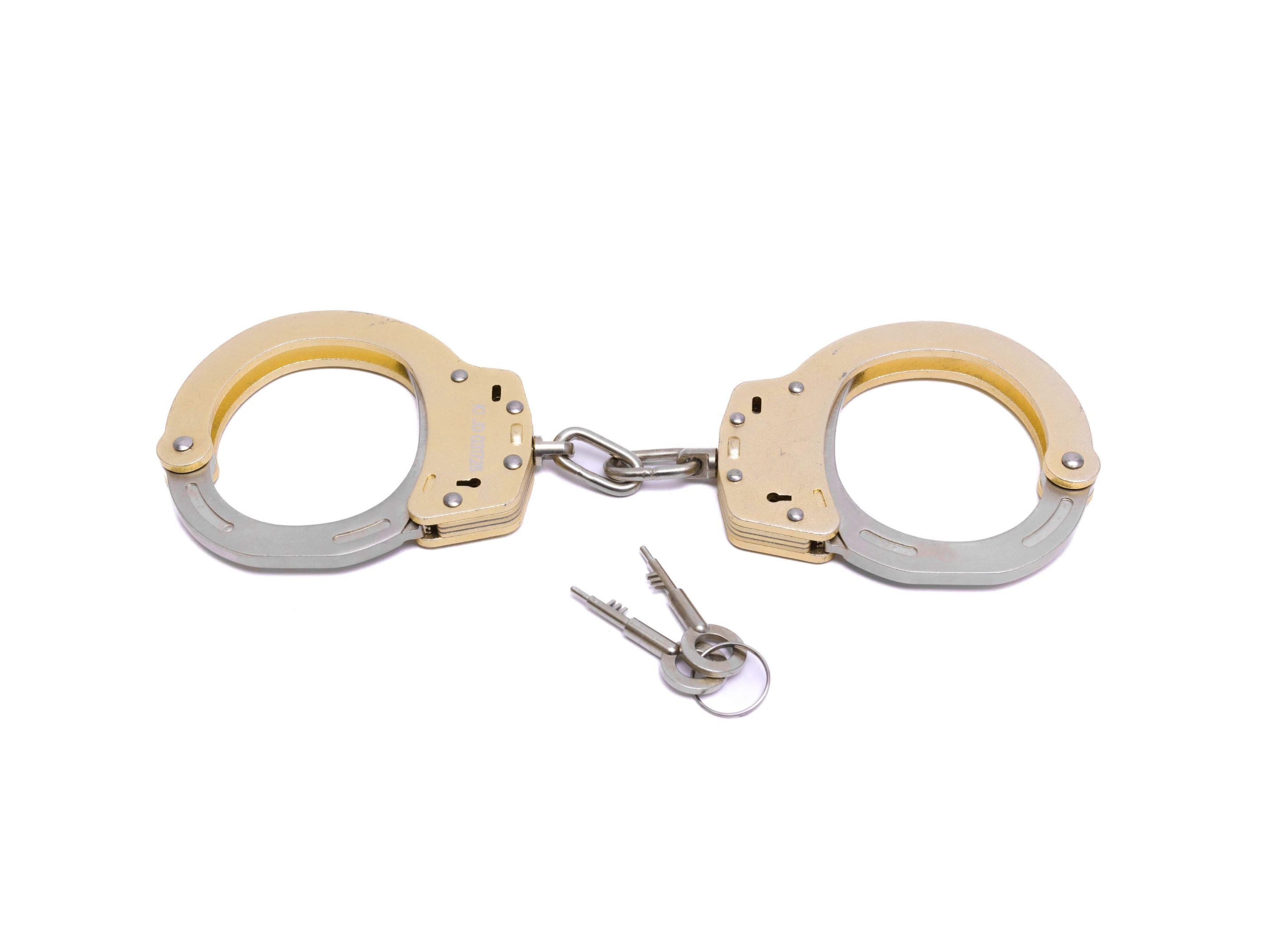 Light weight handcuffs - aluminium alloy, 2-sided hole (different colors)