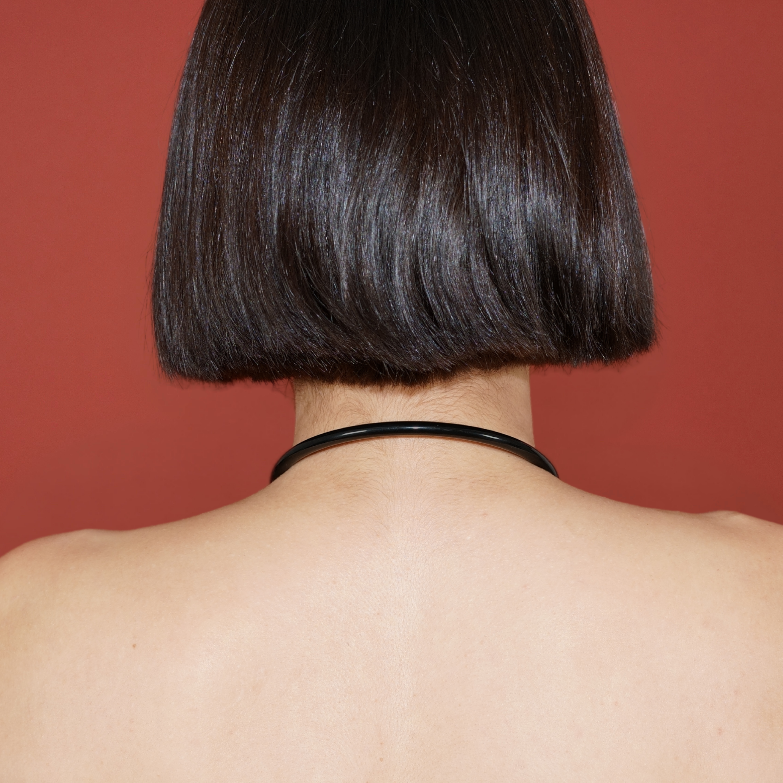 deSade® Round Day Collar - hidden hex lock, O-ring (6mm thick, black)