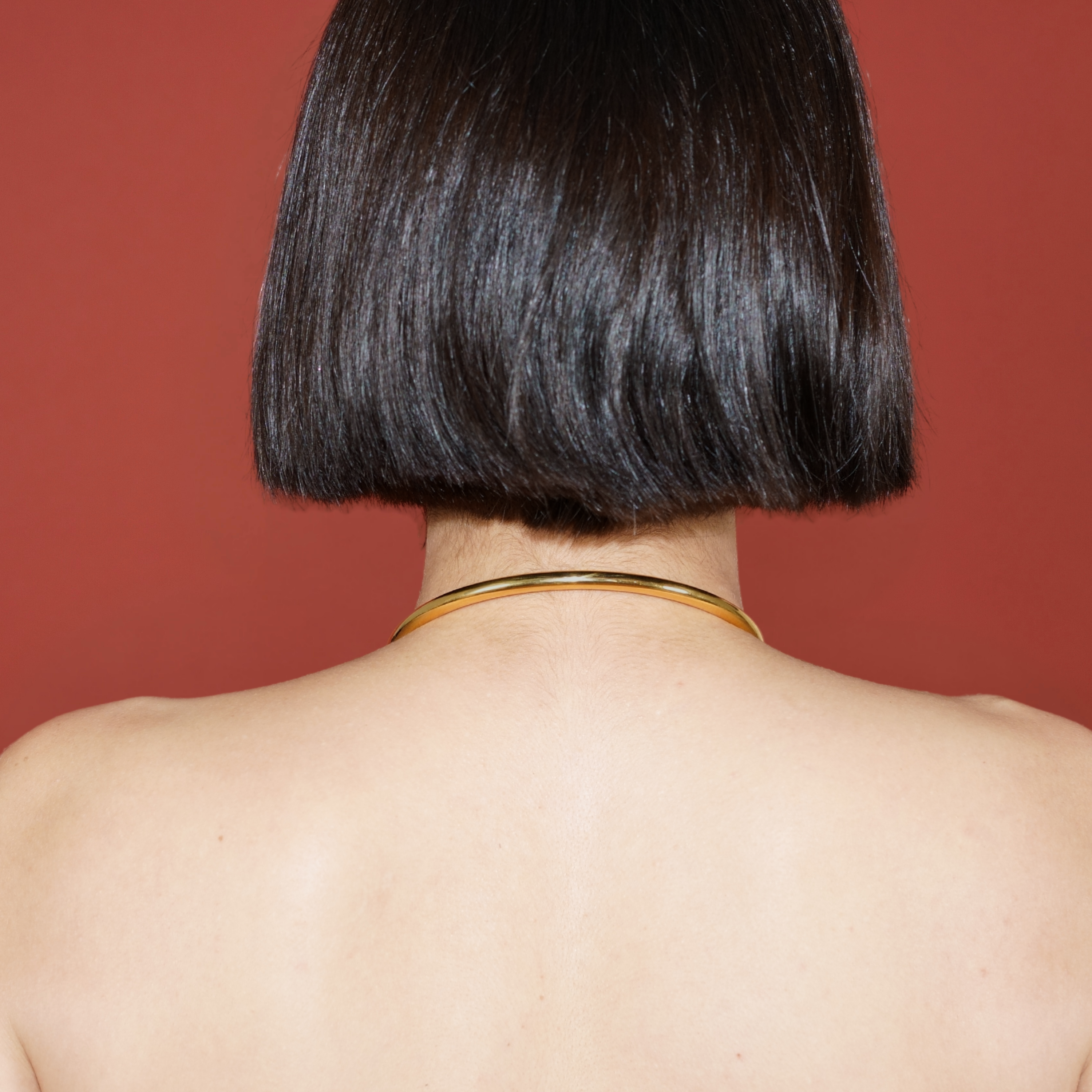 deSade® Round Day Collar - hidden hex lock, O-ring (6mm thick, gold)